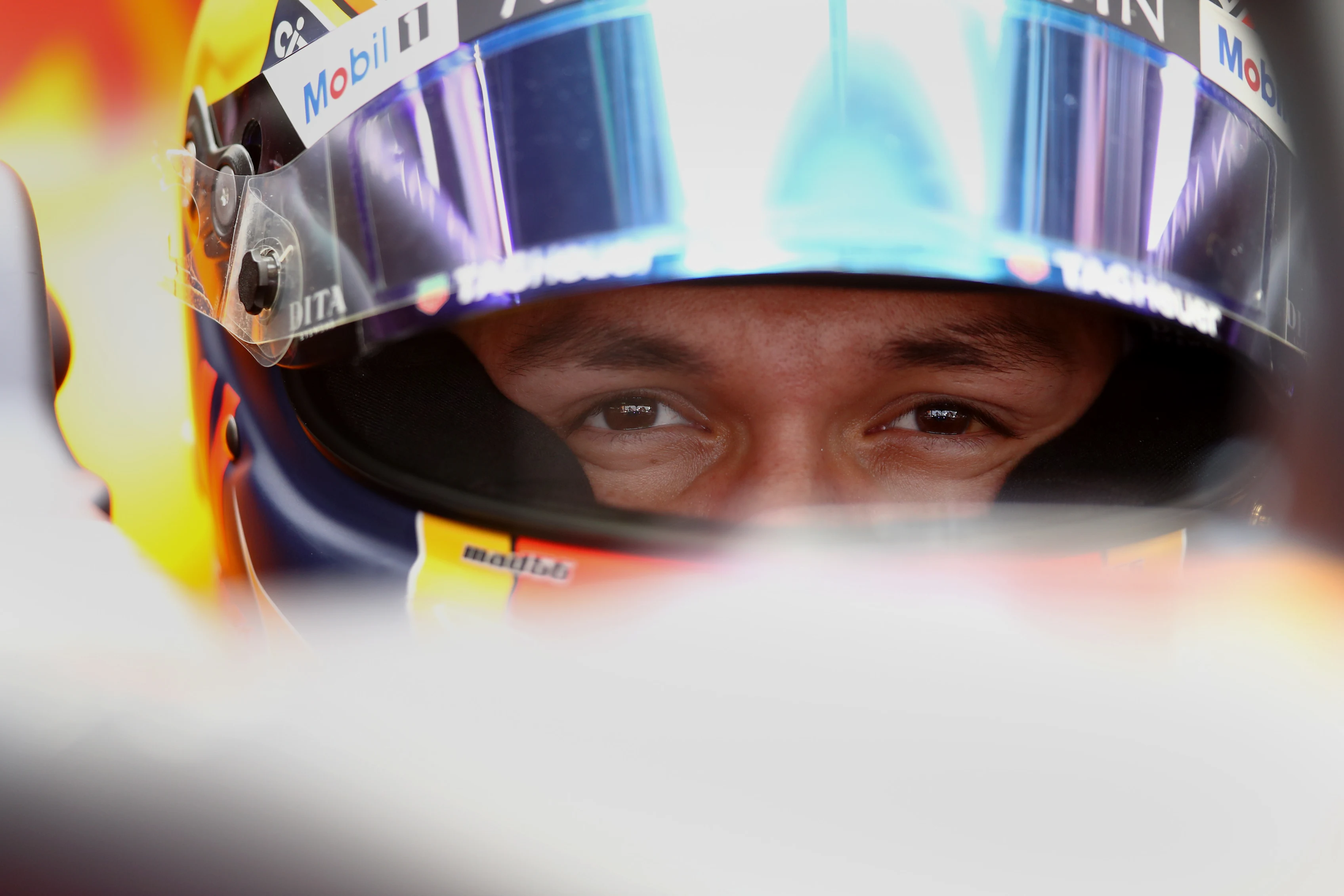 BARCELONA, SPAIN - FEBRUARY 20: Alexander Albon of Thailand and Red Bull Racing prepares to drive