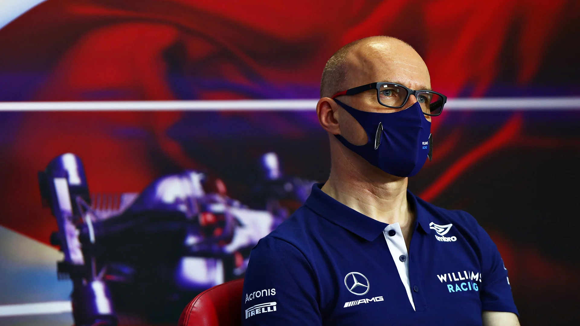 BAHRAIN, BAHRAIN - MARCH 14: Williams Team Principal Simon Roberts in a press conference during Day
