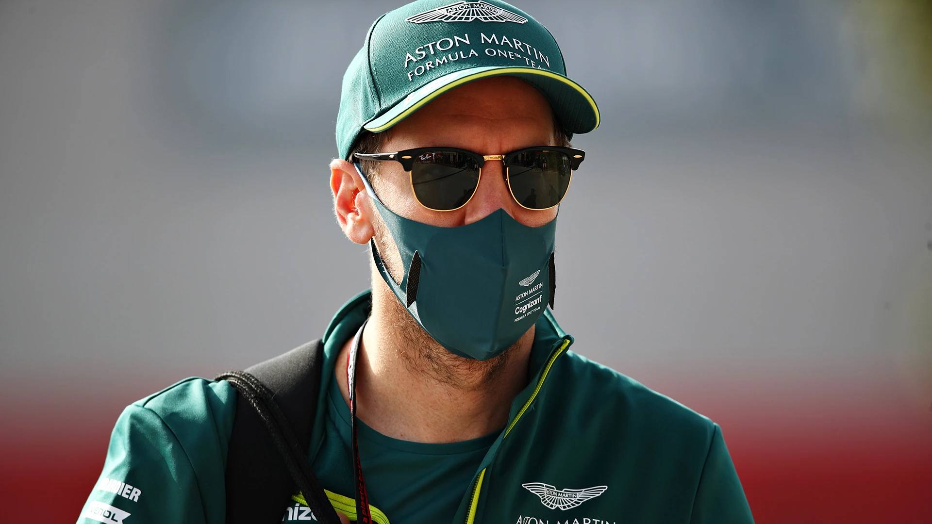 BAHRAIN, BAHRAIN - MARCH 12: Sebastian Vettel of Germany and Aston Martin F1 Team walks in the