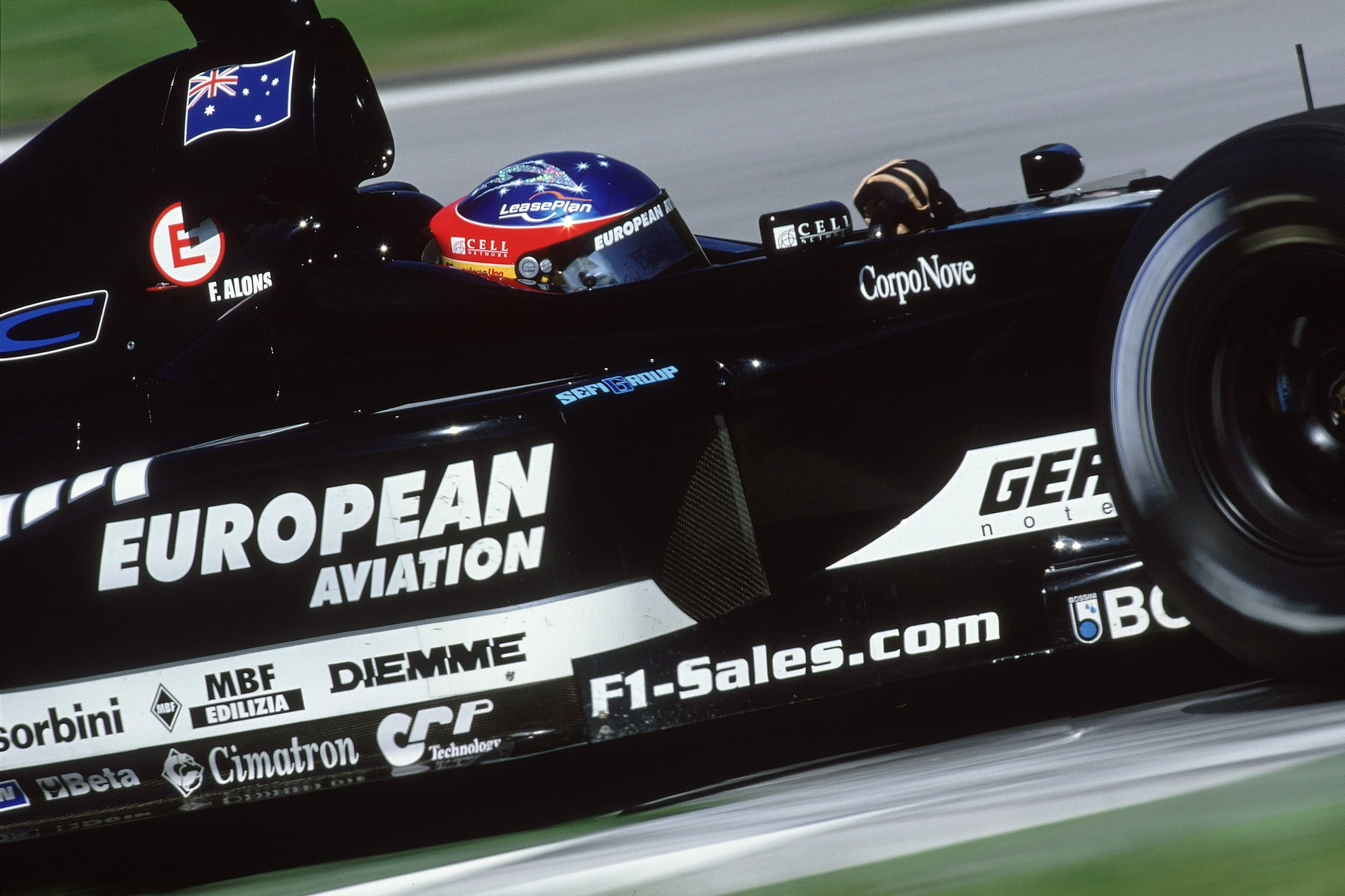 13 May 2001: European Minardi driver Fernando Alonso in action during the Formula One Austrian