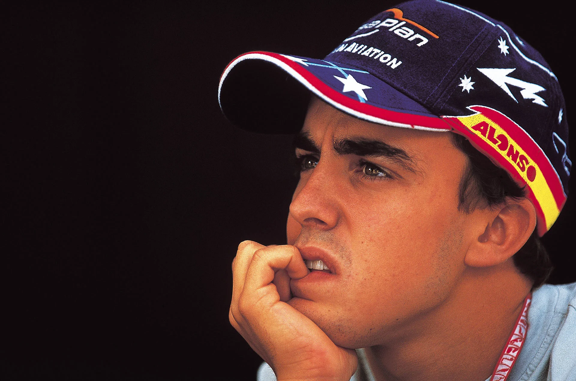 19 Aug 2001: Portrait of Minardi driver Fernando Alonso the Formula One Hungarian Grand Prix at