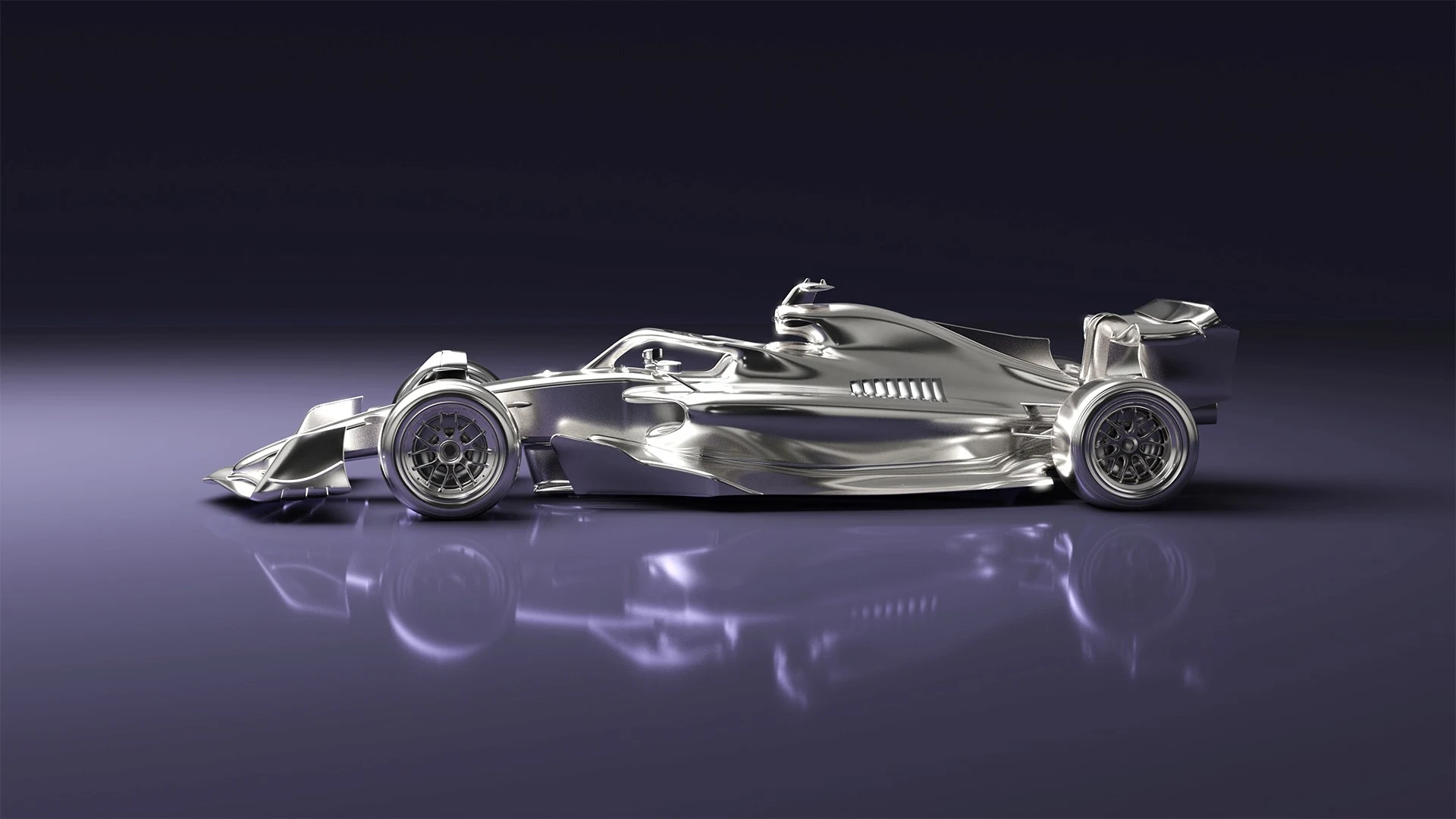 Silver Model Car