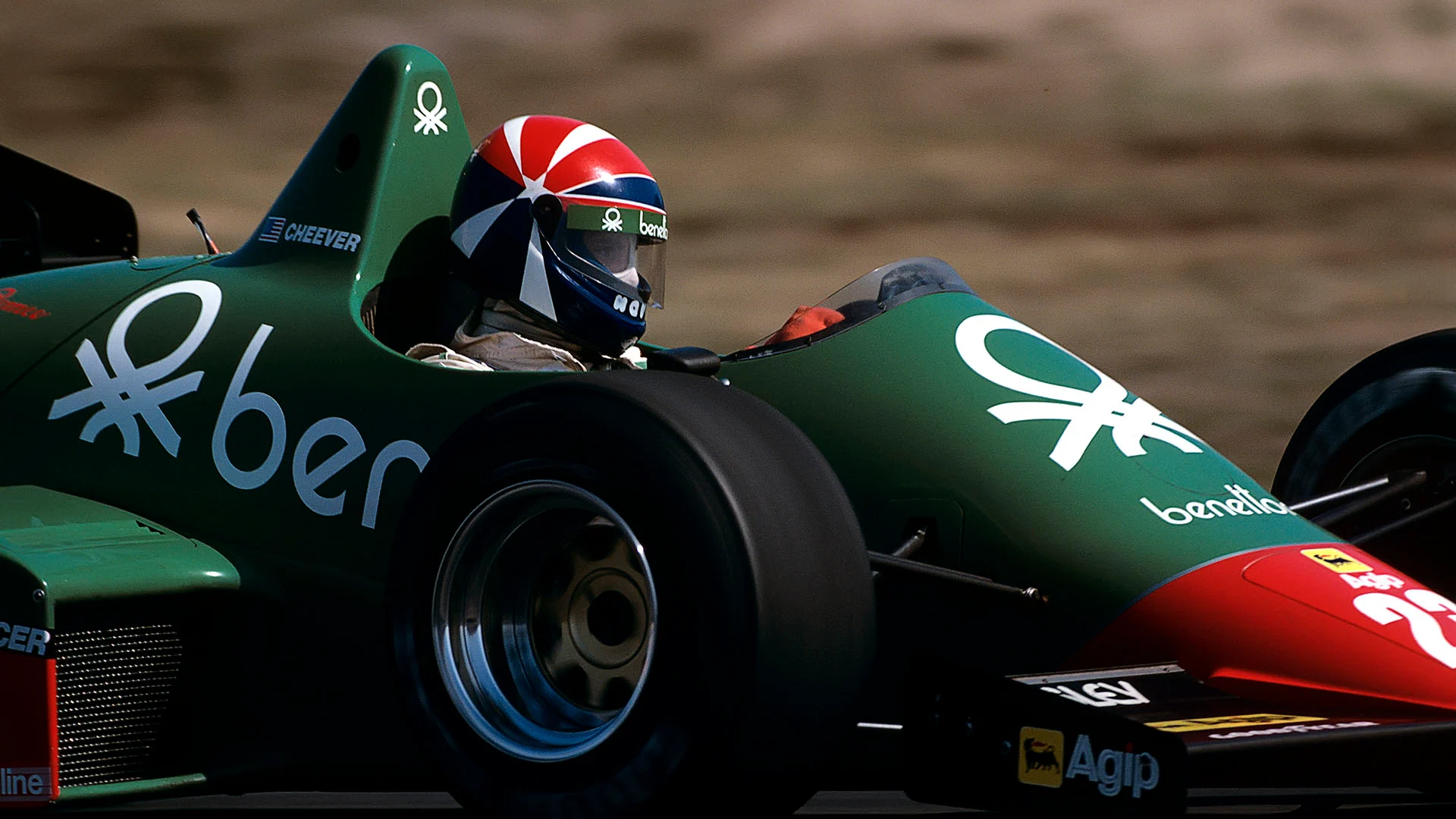 Eddie Cheever, Alfa Romeo 184T, Grand Prix of Belgium, Circuit Zolder, 29 April 1984. (Photo by