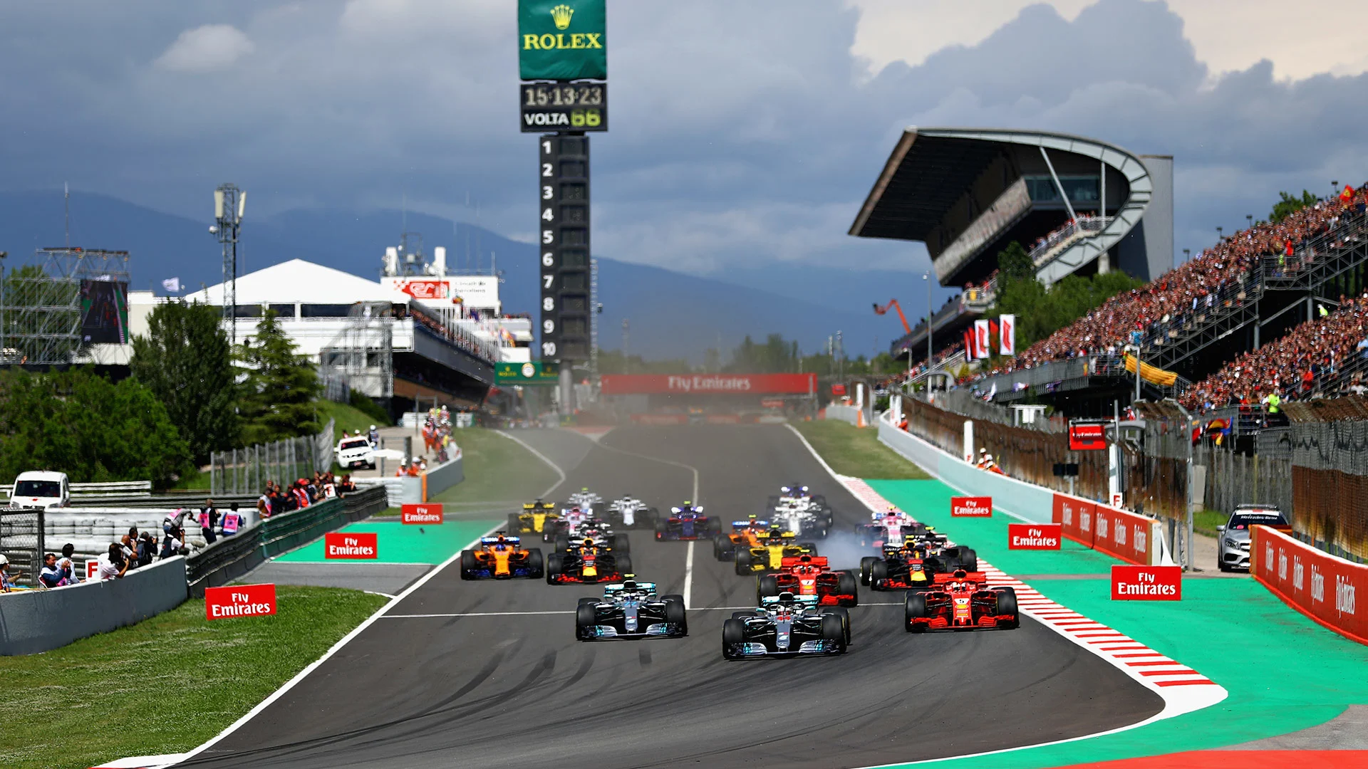 MONTMELO, SPAIN - MAY 13: Lewis Hamilton of Great Britain driving the (44) Mercedes AMG Petronas F1