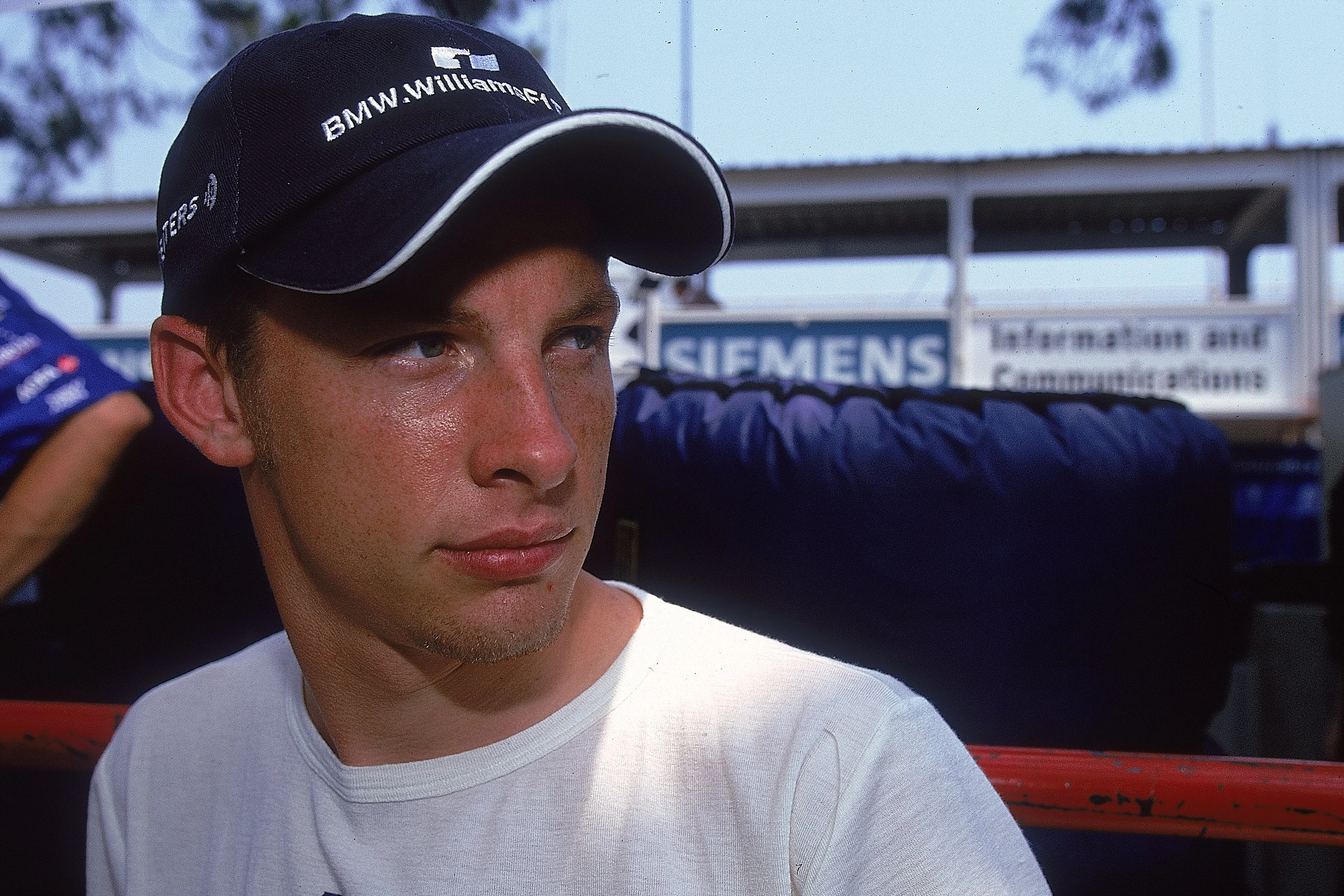 4 Jun 2000: Jenson Button of Great Britain and Williams-BMW in the garage during the Formula One