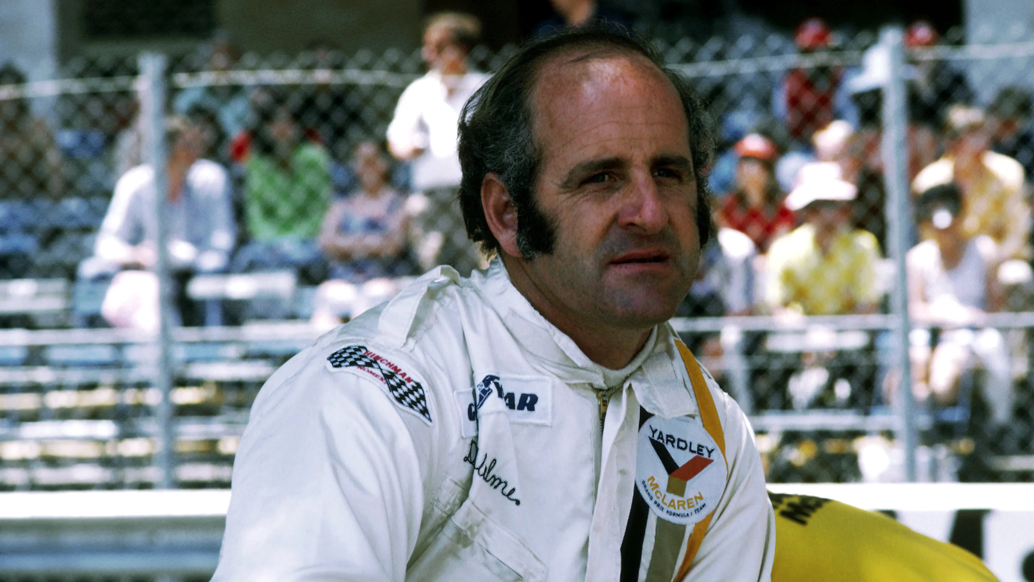 Denny Hulme (NZL) McLaren.\rFormula One World Championship, c. 1973.