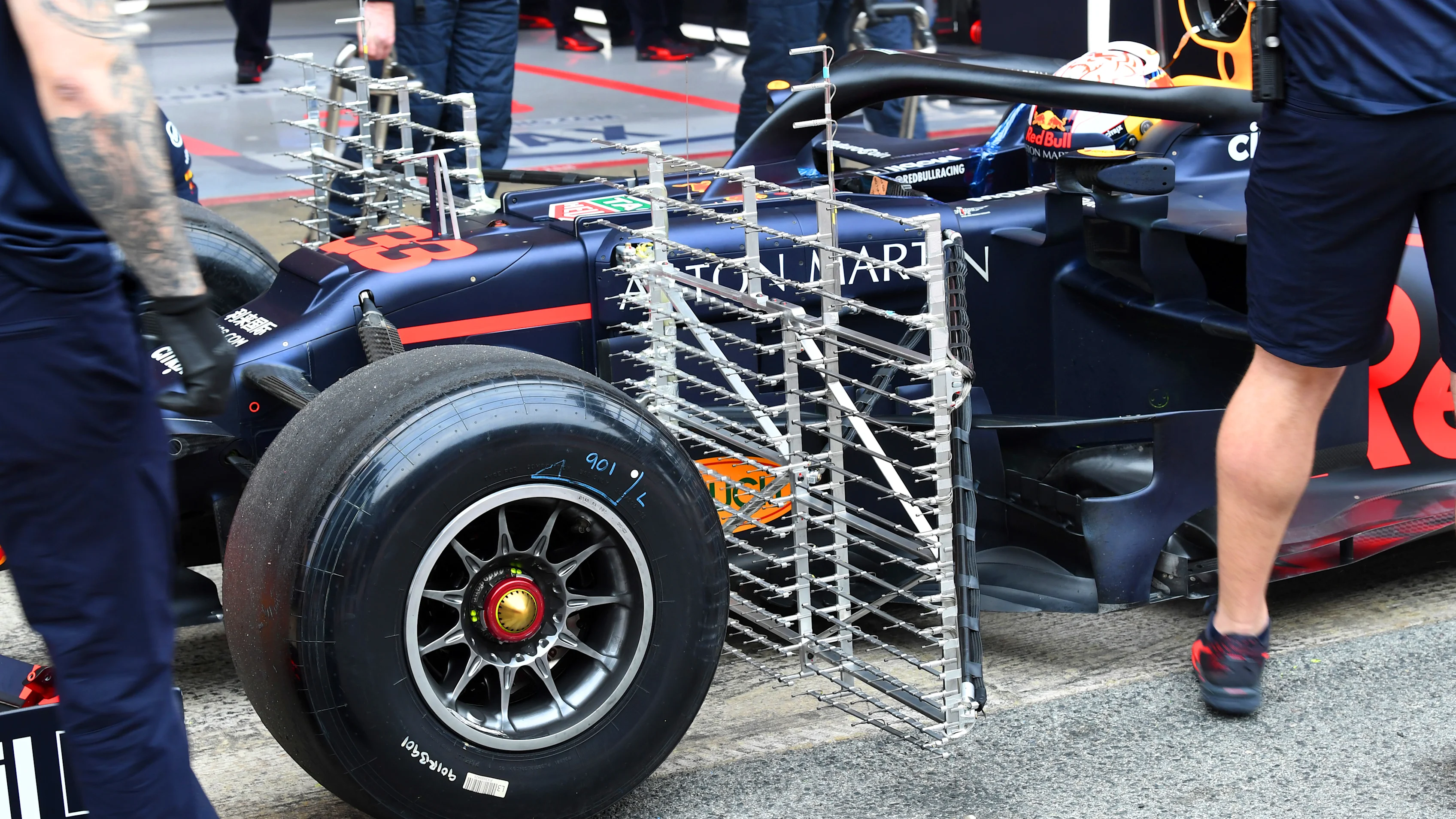 CIRCUIT DE BARCELONA-CATALUNYA, SPAIN - FEBRUARY 20: Max Verstappen, Red Bull Racing RB15 with aero