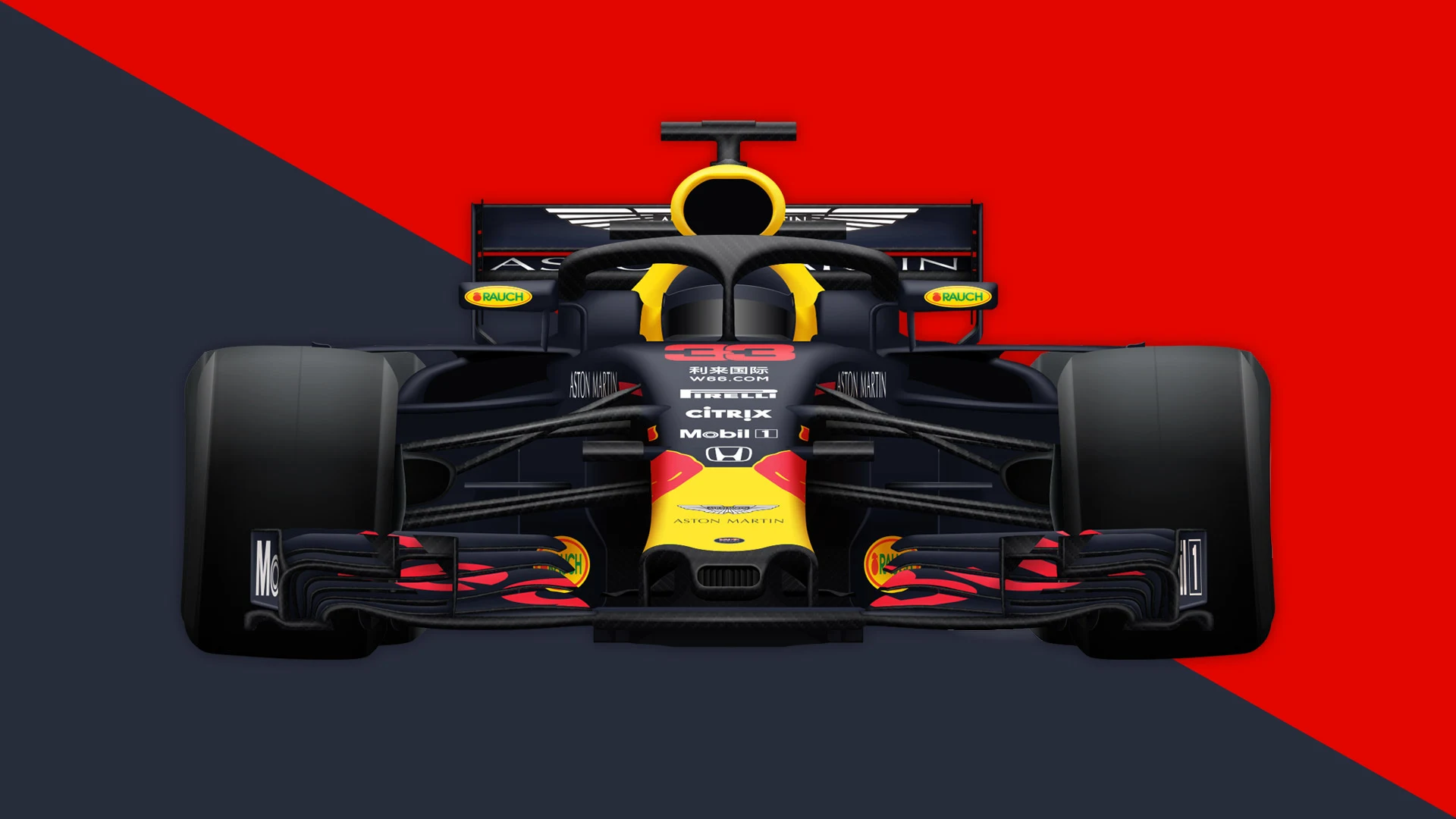 Red Bull RACING 2019年F1 Official Team T 2019 Red Bull Racing F1 car revealed, fires up Honda engine