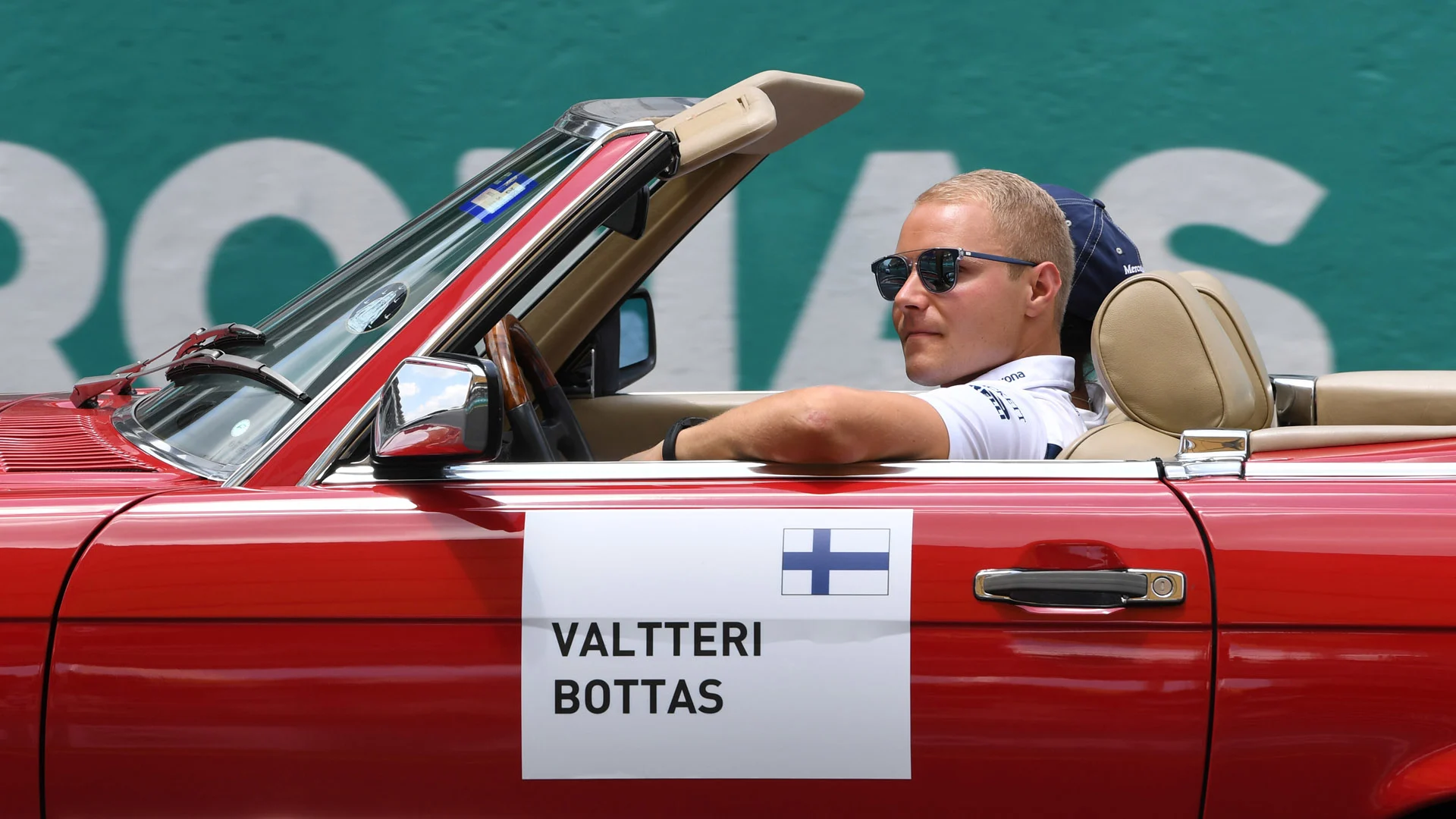 www.sutton-images.com Valtteri Bottas (FIN) Williams on the drivers parade at Formula One World