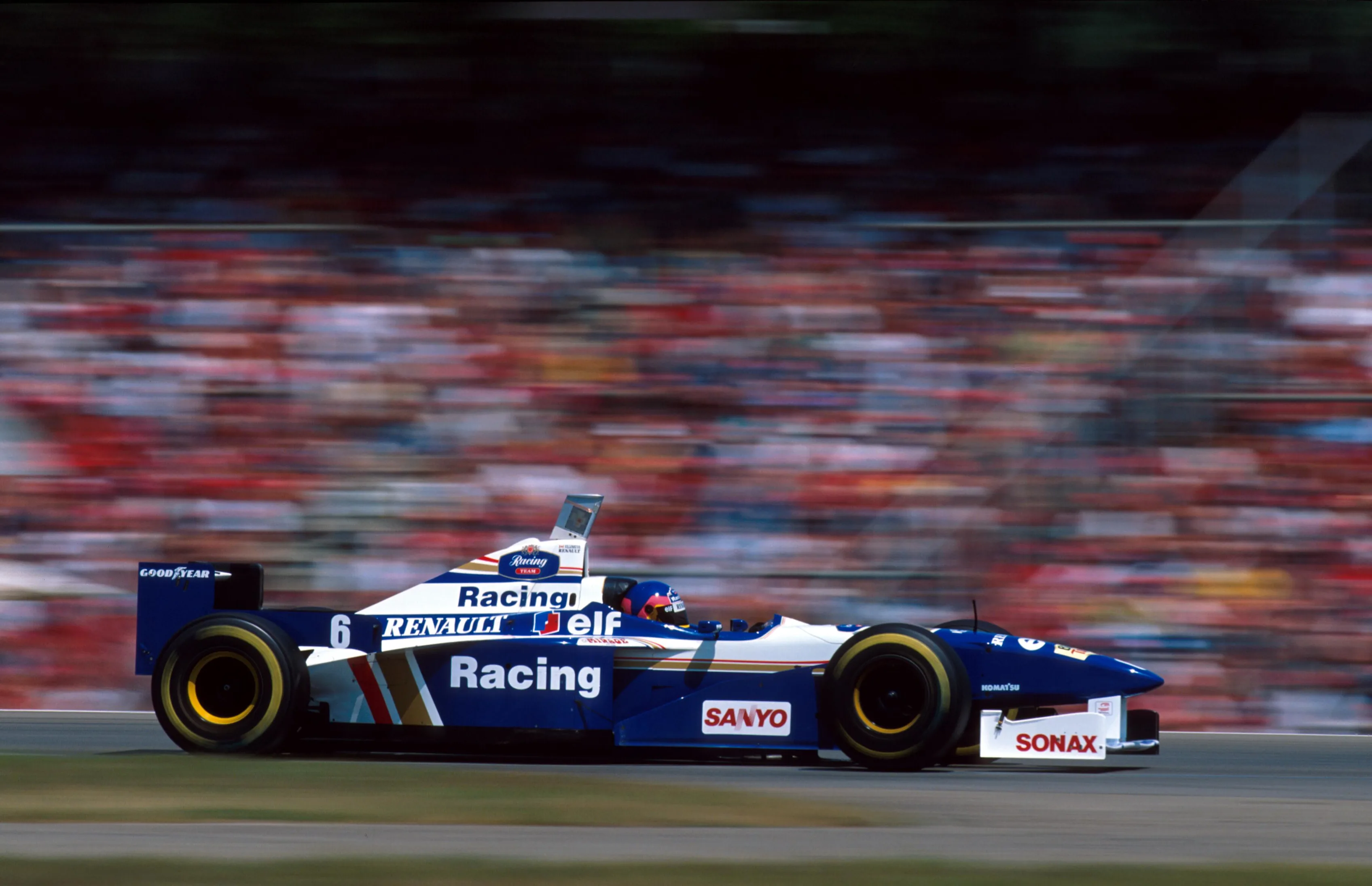 Jacques Villeneuve(CDN) Williams FW18, 3rd place German Grand Prix, Hockenheim, 28th July 1996