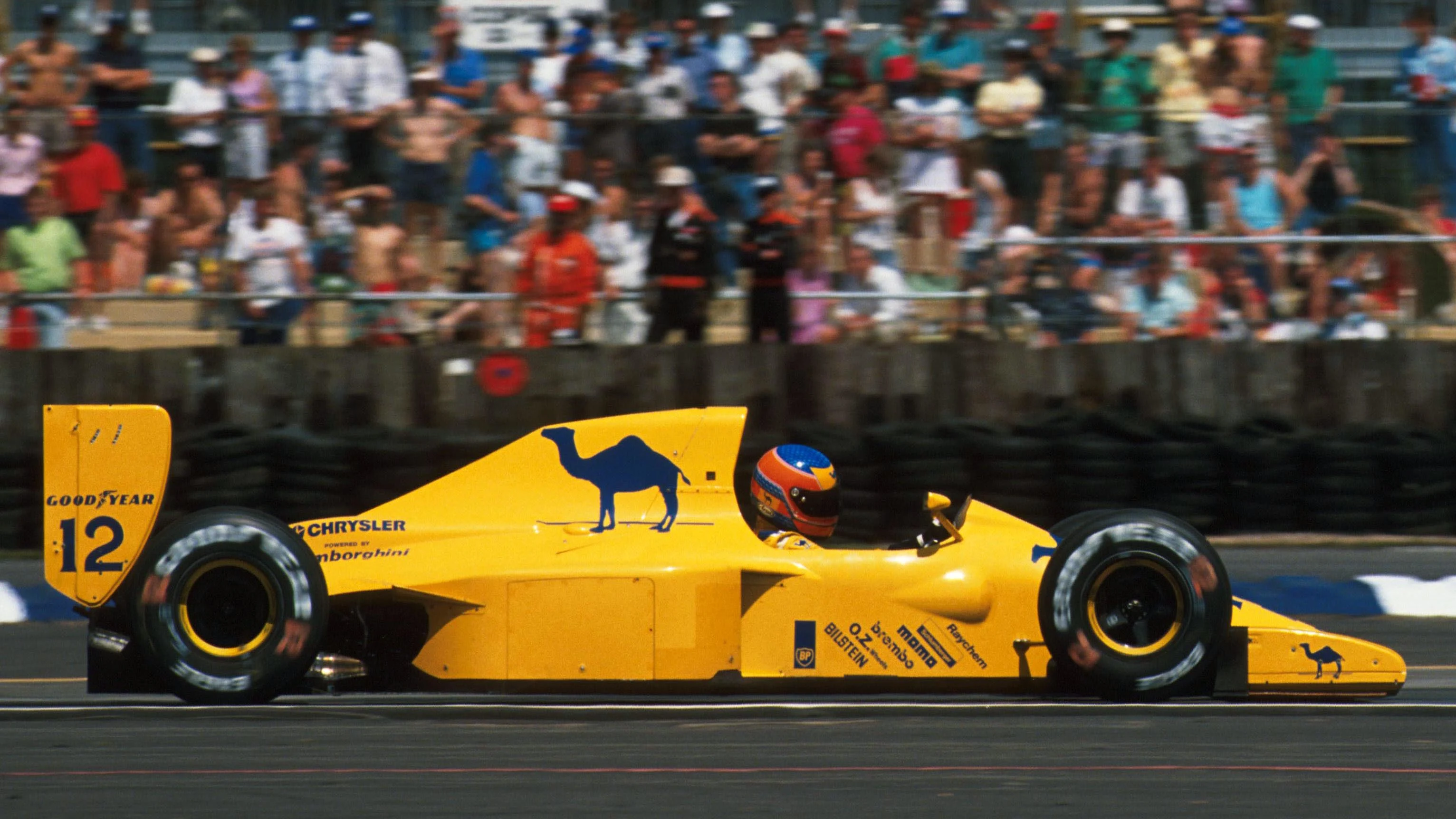 www.sutton-images.com\n\nMartin Donnelly (GBR) Lotus 102.\nFormula One World Championship, Rd8,