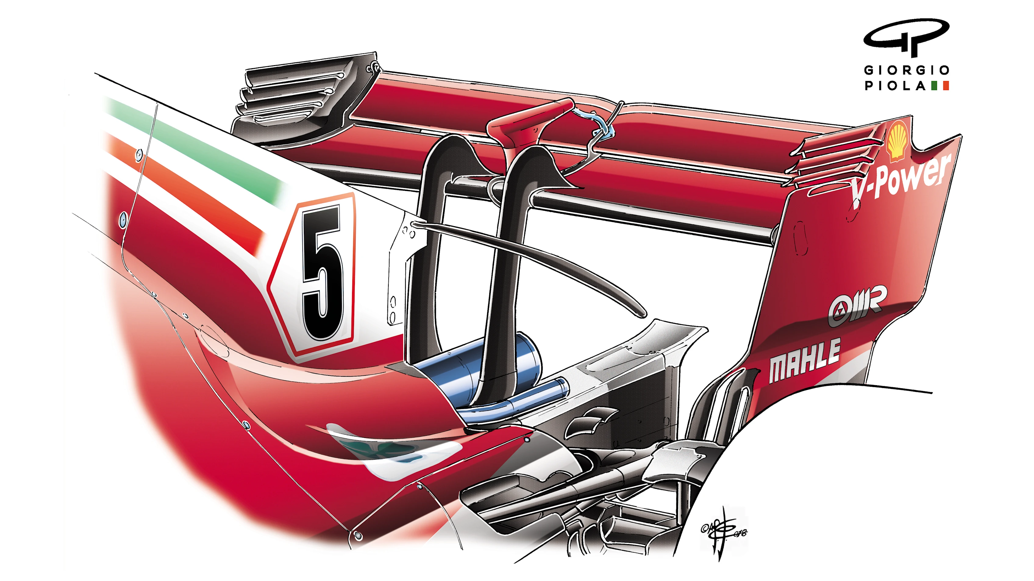 120-018 FERRARI R WING
