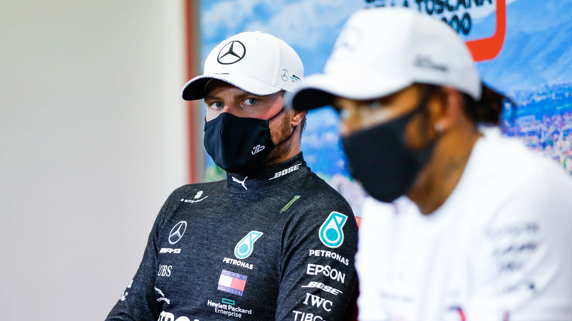 BOTTAS Valtteri (fin), Mercedes AMG F1 GP W11 Hybrid EQ Power+, portrait post race press