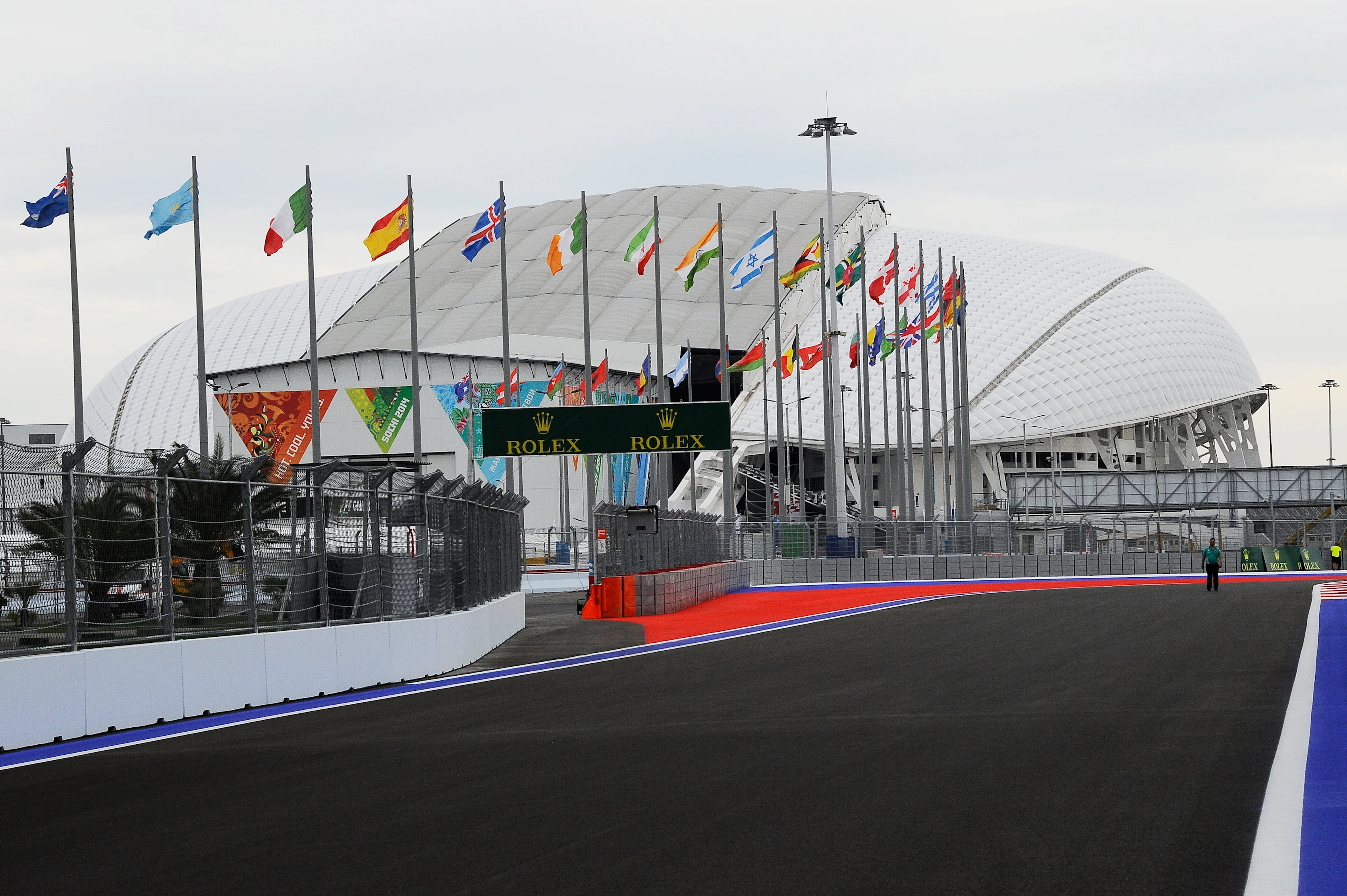 Track view. Formula One World Championship, Rd16, Russian Grand Prix, Preparations, Sochi Autodrom, Sochi, Krasnodar Krai, Russia, Wedensday, 8 October 2014 © Sutton Images. No reproduction without permission