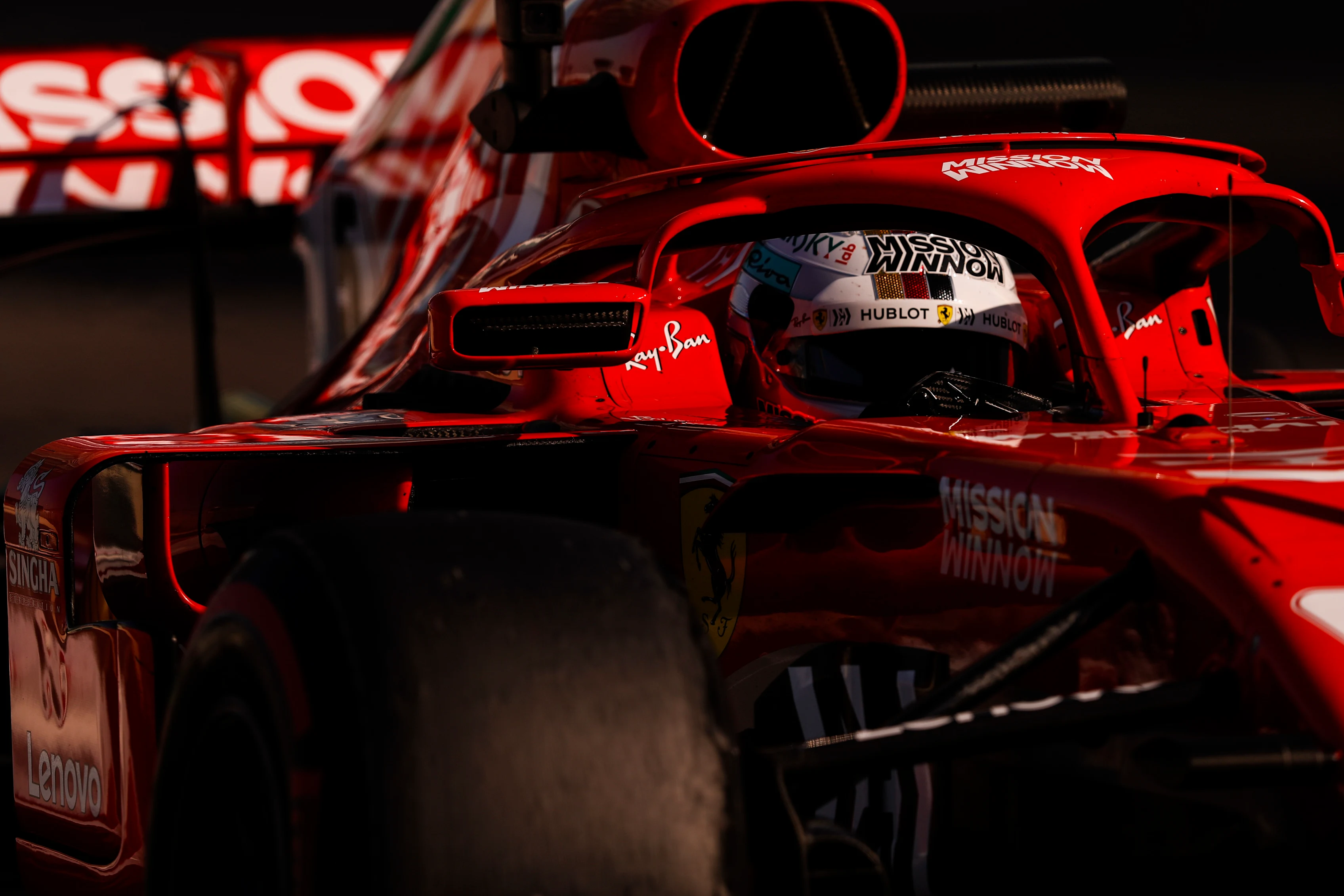 YAS MARINA CIRCUIT, UNITED ARAB EMIRATES - NOVEMBER 23: Sebastian Vettel, Ferrari SF71H during the