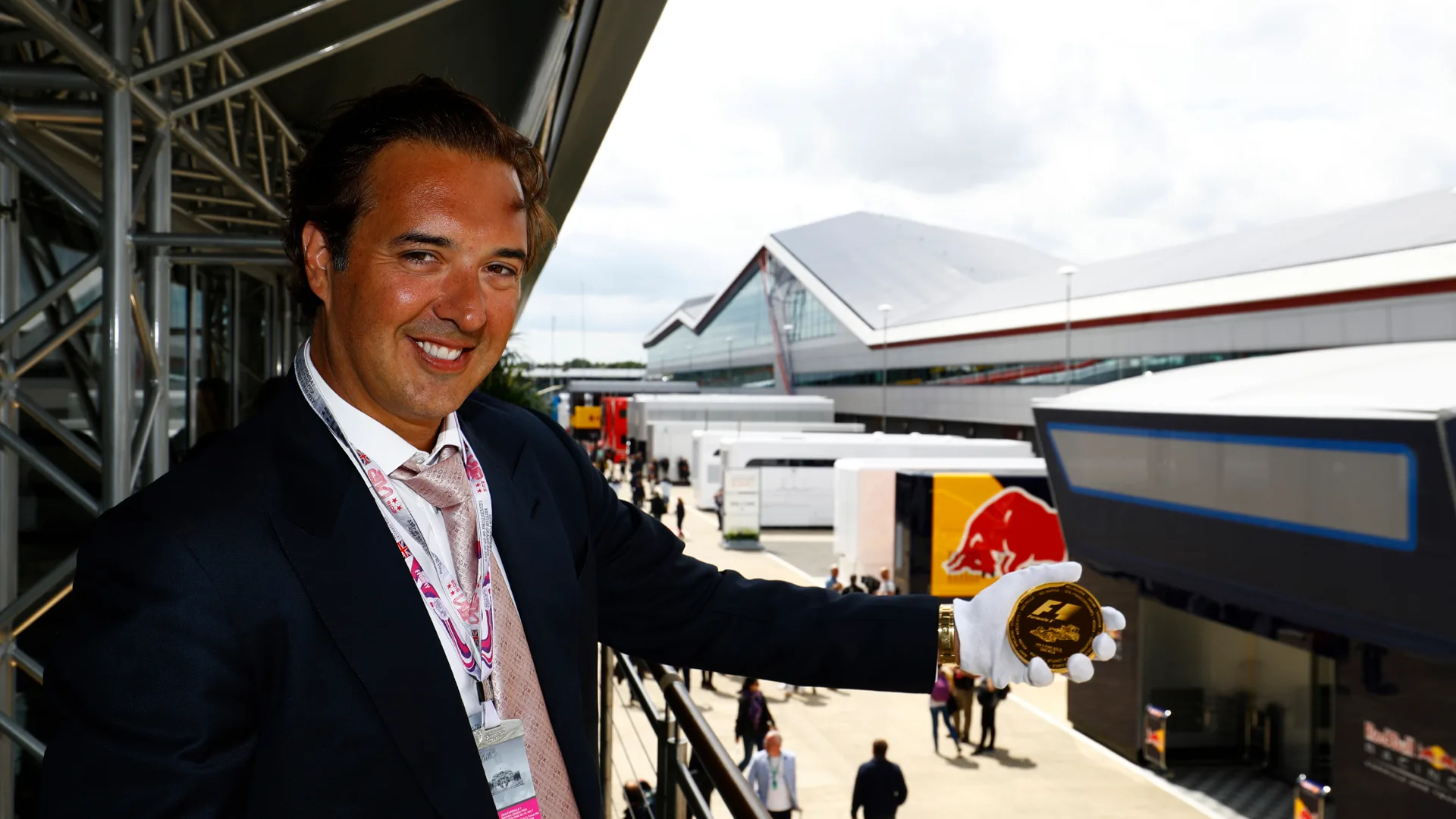 CEO Marin Aleksov launches Rosland Capital Group's new official Formula 1 gold and silver coin