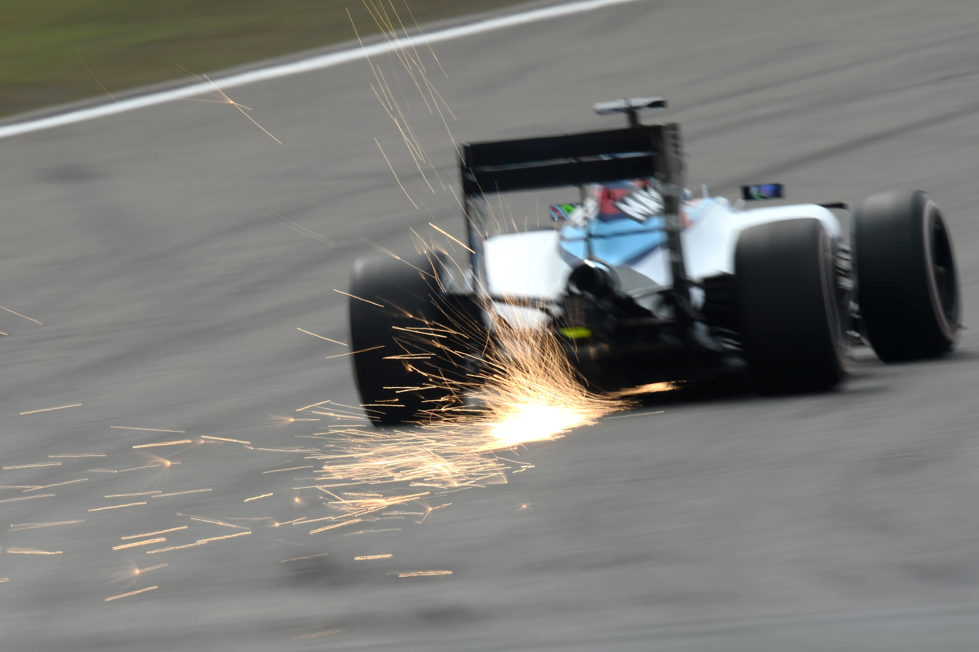 Sparks at Formula One World Championship, Rd3, Chinese Grand Prix, Practice, Shanghai, China,
