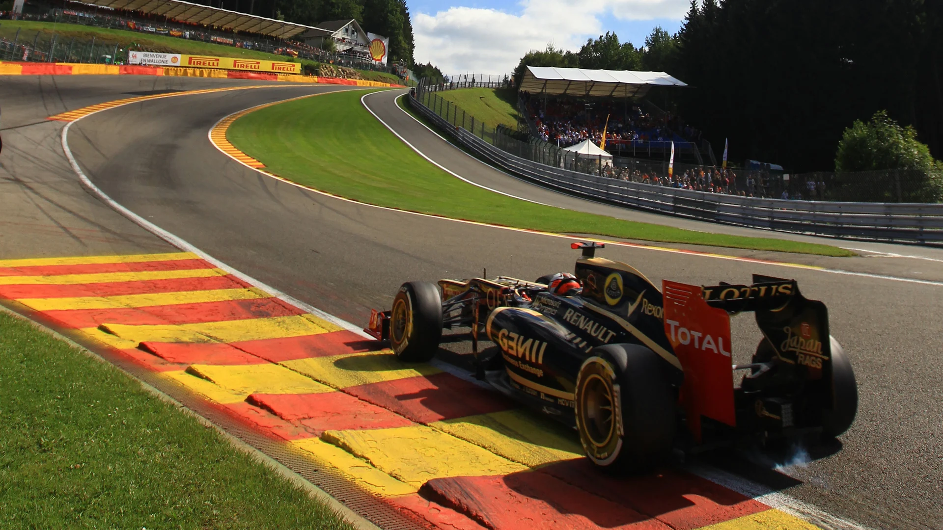Kimi Raikkonen (FIN) Lotus E20.
Formula One World Championship, Rd12, Belgian Grand Prix, Qualifying, Spa-Francorchamps, Belgium, Saturday 1 September 2012.
BEST IMAGE