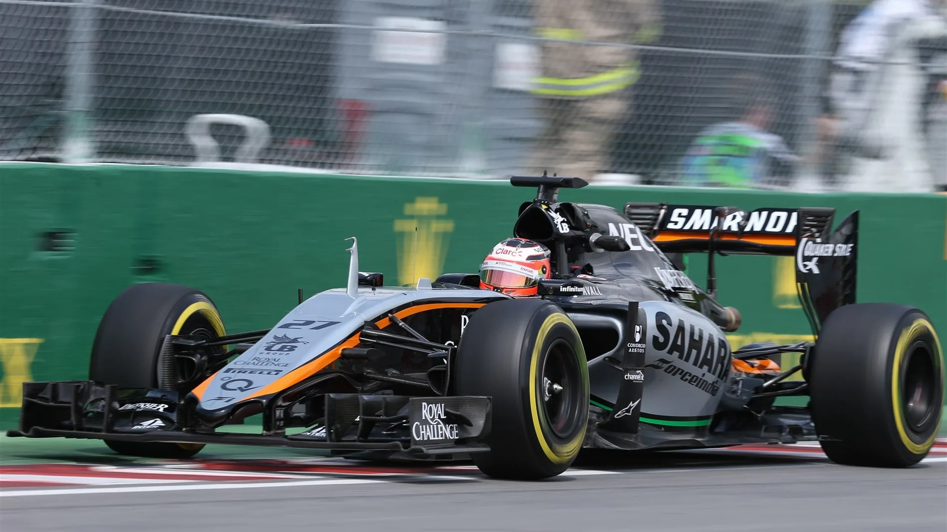 Nico Hulkenberg (GER) Force India VJM08 at Formula One World Championship, Rd7, Canadian Grand
