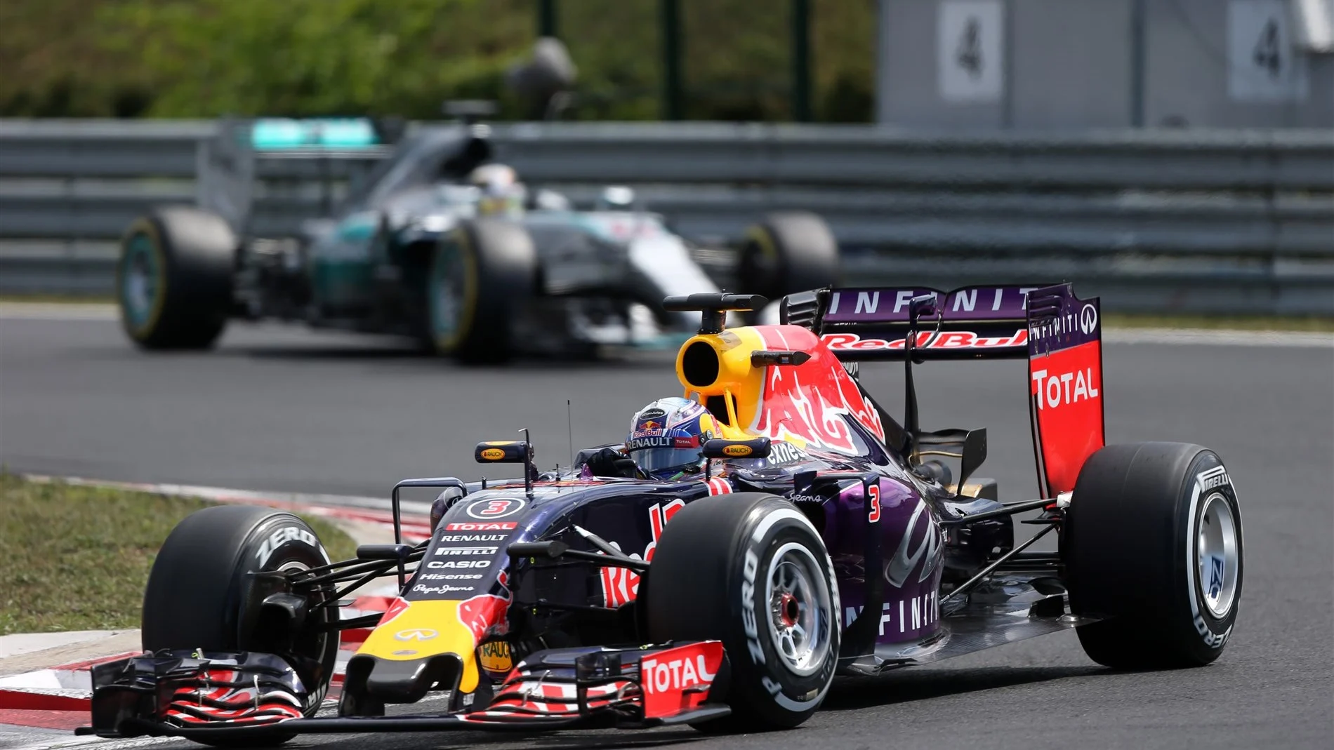Daniel Ricciardo (AUS) Red Bull Racing RB11 at Formula One World Championship, Rd10, Hungarian