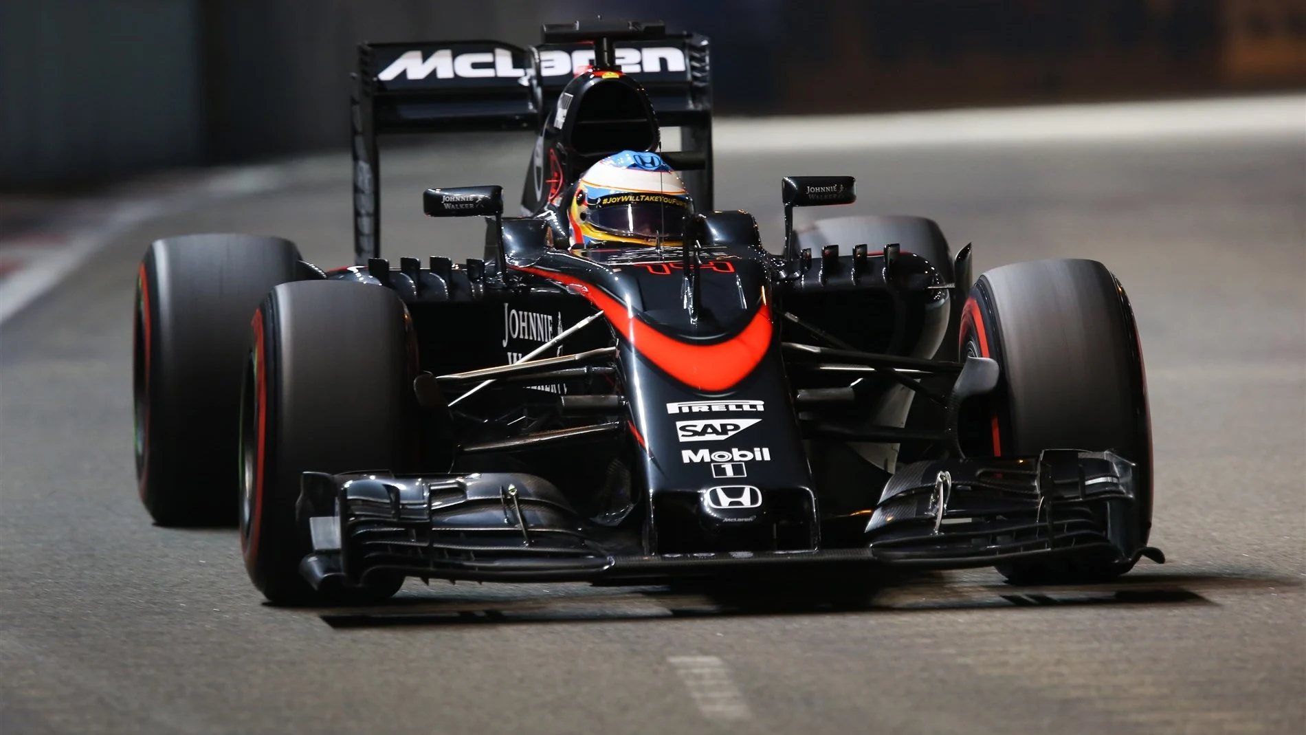 Fernando Alonso (ESP) McLaren MP4-30 at Formula One World Championship, Rd13, Singapore Grand Prix,