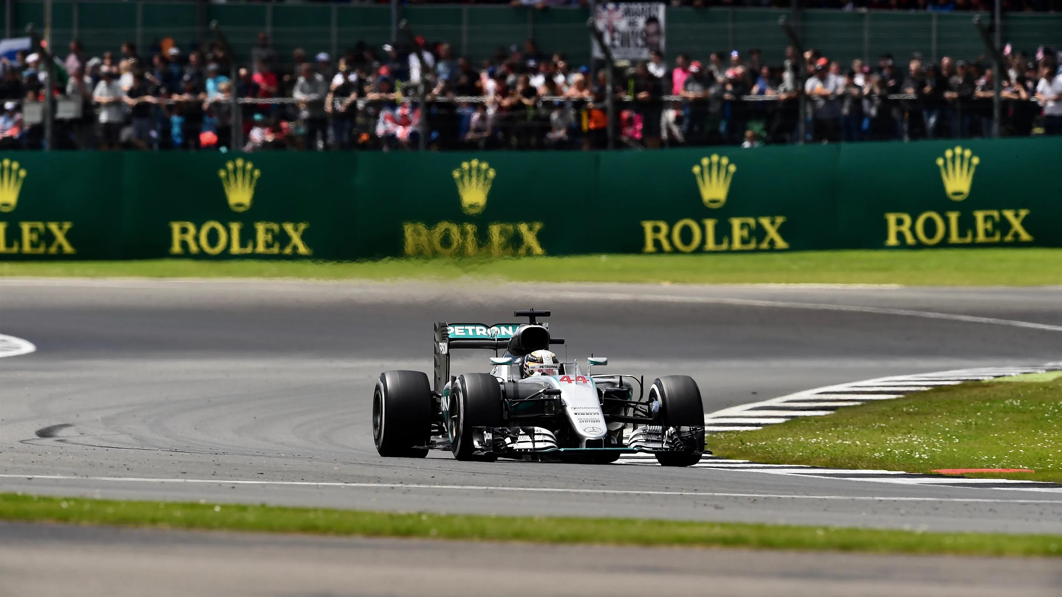Lewis Hamilton (GBR) Mercedes-Benz F1 W07 Hybrid at Formula One World Championship, Rd10, British
