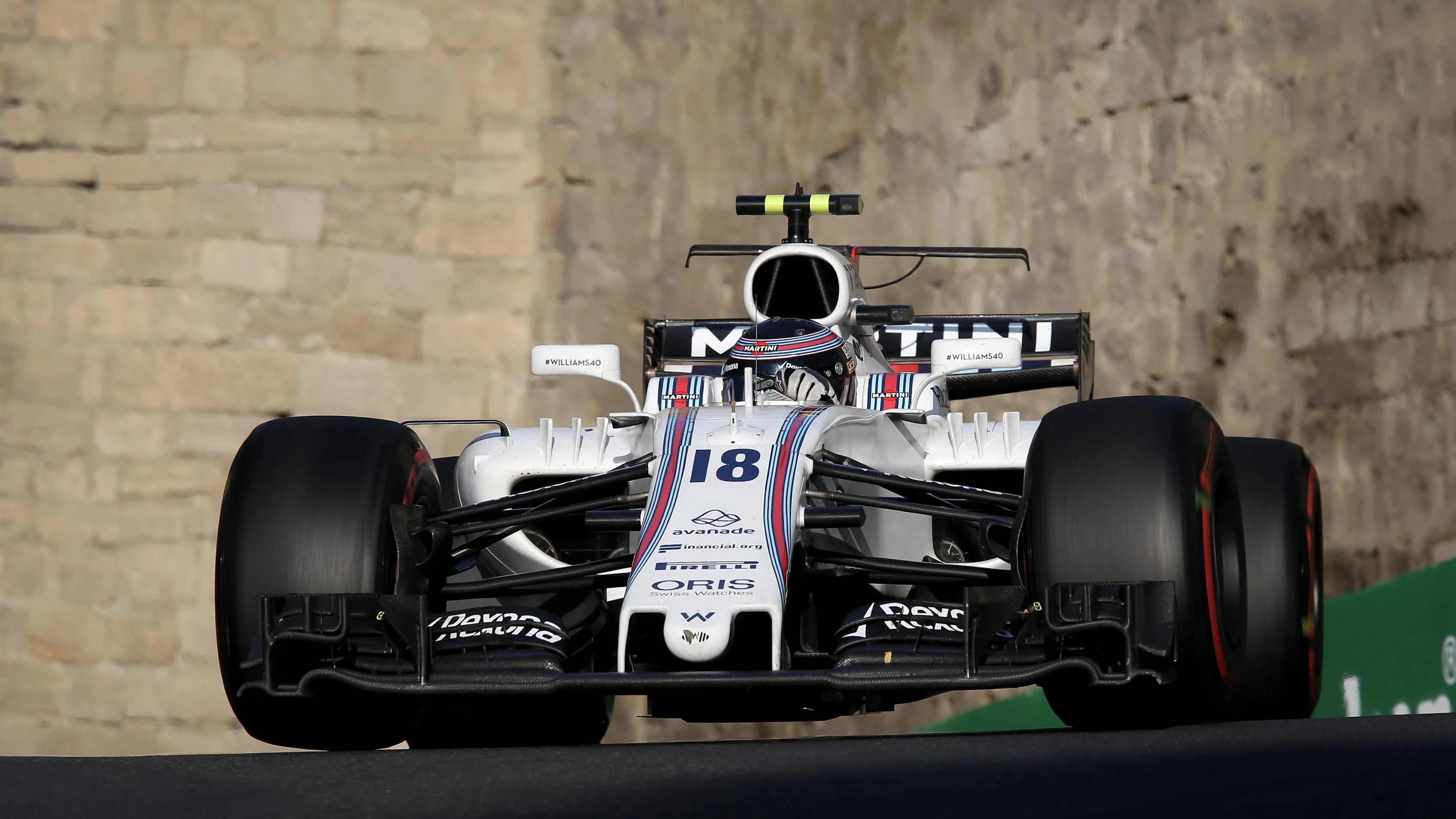 Lance Stroll (CDN) Williams FW40 at Formula One World Championship, Rd8, Azerbaijan Grand Prix,