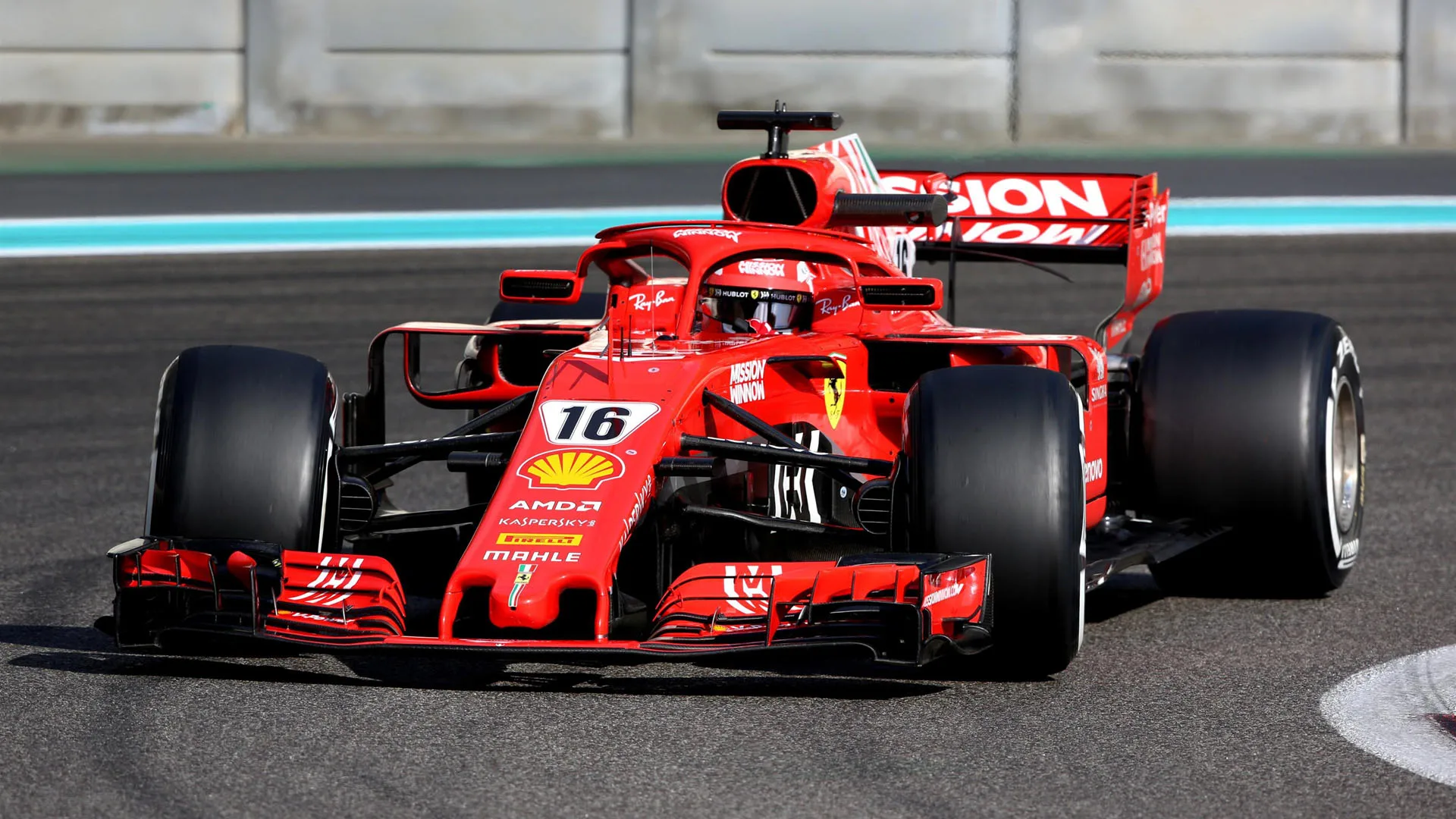Charles Leclerc, Ferrari SF-71H at Formula One Testing, Day Two, Yas Marina Circuit, Abu Dhabi,