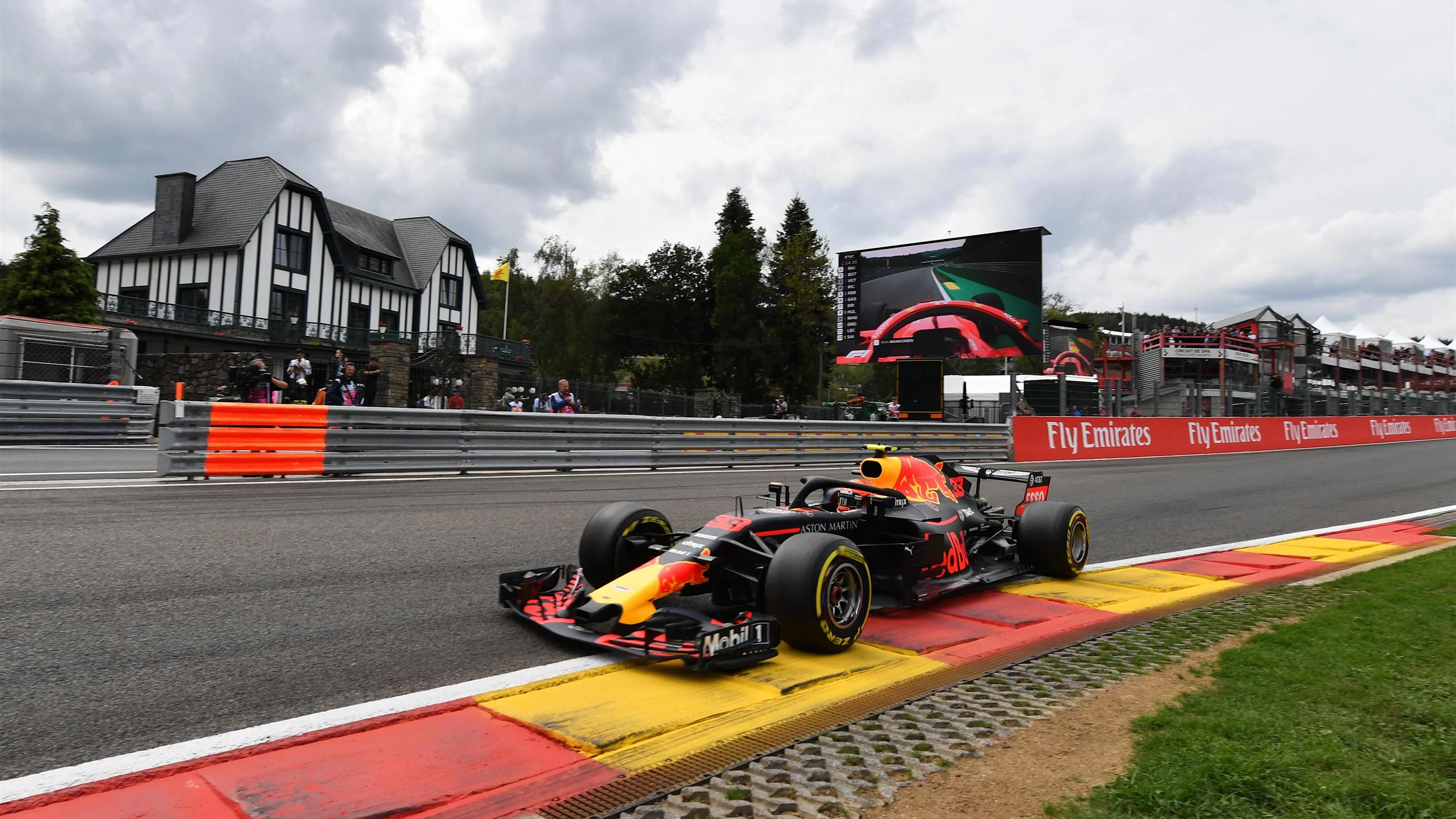 Max Verstappen, Red Bull Racing RB14 at Formula One World Championship, Rd13, Belgian Grand Prix,