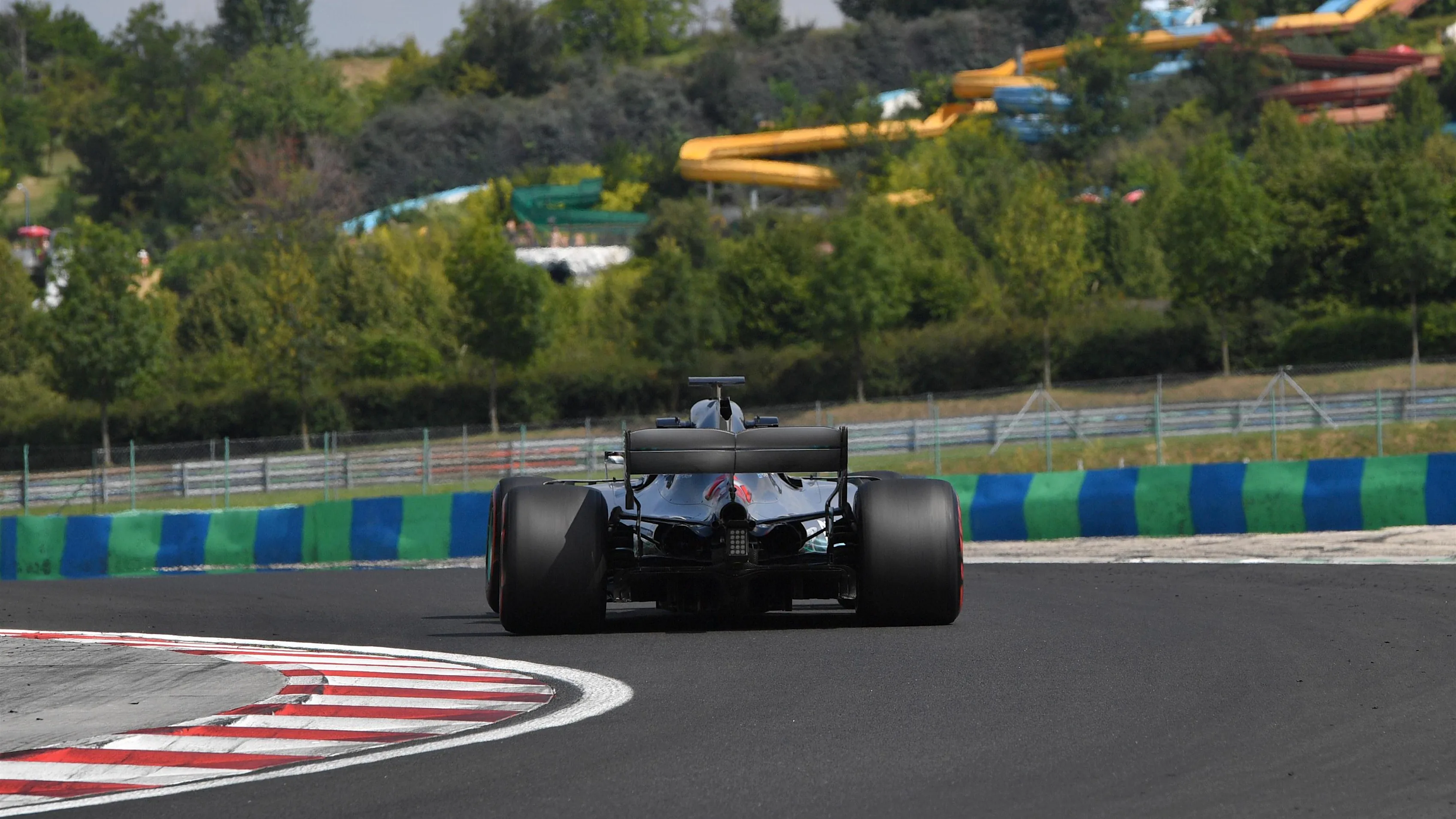 George Russell (GBR) Mercedes-AMG F1 W09 EQ Power+ at Formula One Testing, Day Two, Hungaroring,