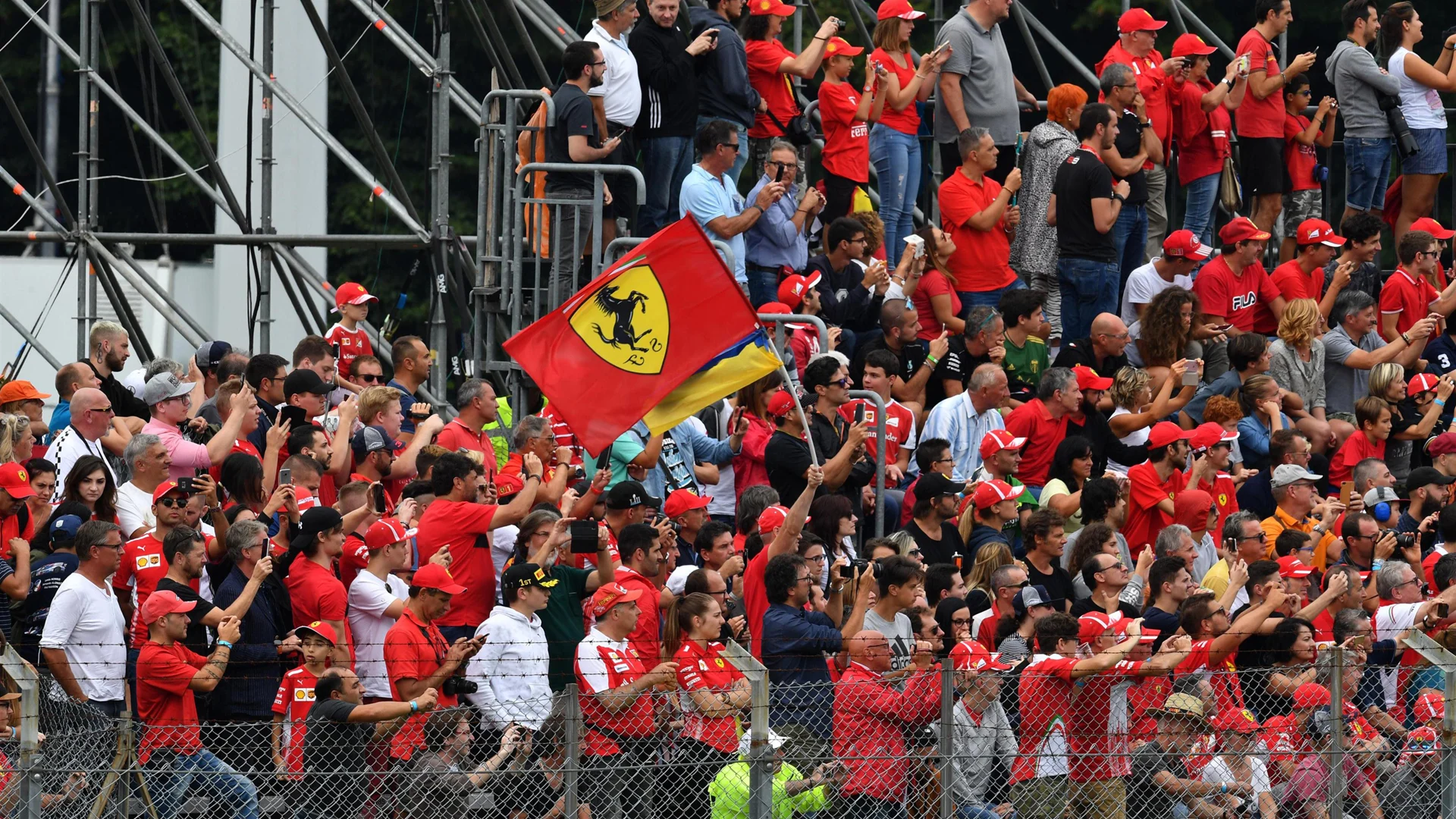 Fans at Formula One World Championship, Rd14, Italian Grand Prix, Race, Monza, Italy, Sunday 2