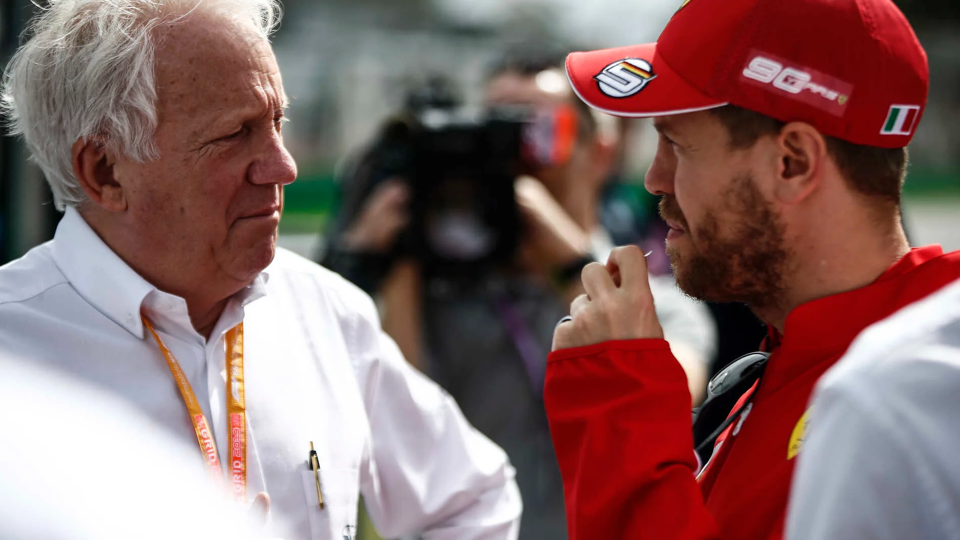 MELBOURNE GRAND PRIX CIRCUIT, AUSTRALIA - MARCH 13: Charlie Whiting, Race Director, FIA, with