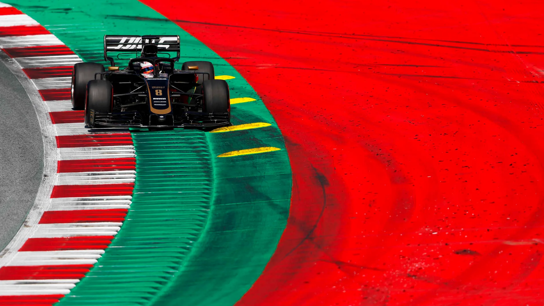 RED BULL RING, AUSTRIA - JUNE 29: Romain Grosjean, Haas VF-19 during the Austrian GP at Red Bull Ring on June 29, 2019 in Red Bull Ring, Austria. (Photo by Zak Mauger / LAT Images)