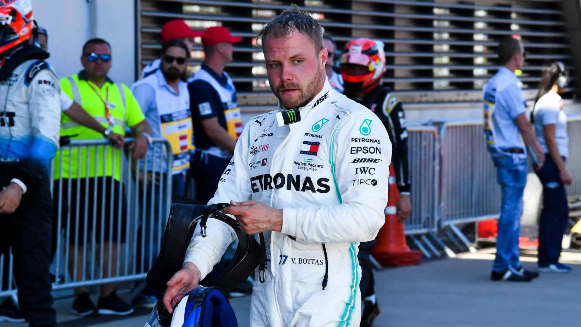 RED BULL RING, AUSTRIA - JUNE 30: Valtteri Bottas, Mercedes AMG F1, 3rd position, in Parc Ferme