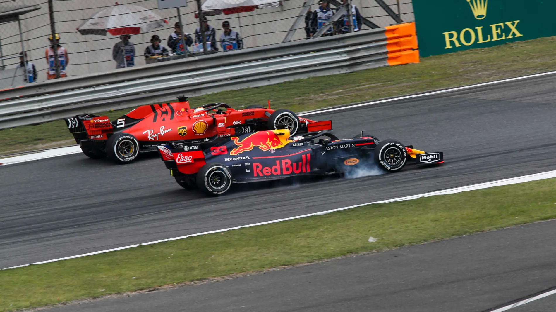 SHANGHAI INTERNATIONAL CIRCUIT, CHINA - APRIL 14: Sebastian Vettel, Ferrari SF90 and Max
