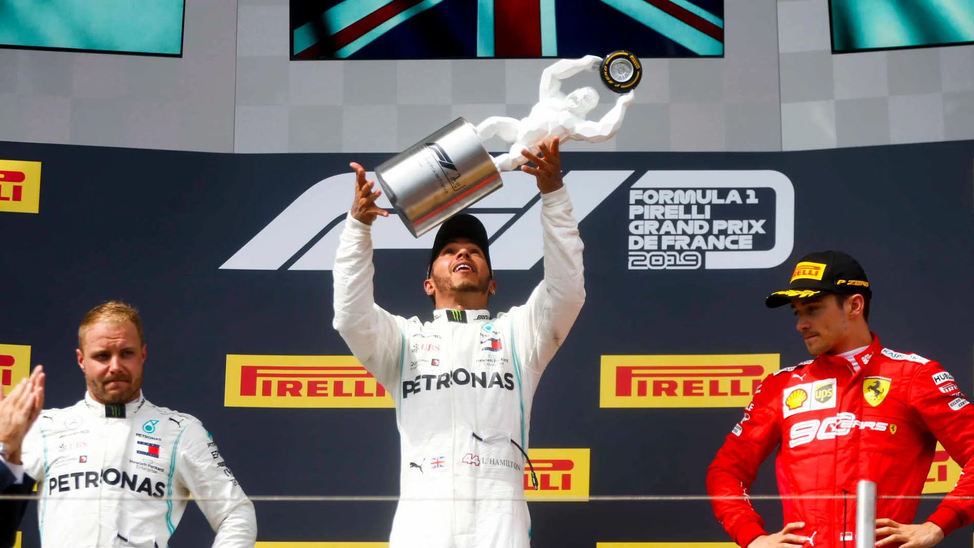 CIRCUIT PAUL RICARD, FRANCE - JUNE 23: Valtteri Bottas, Mercedes AMG , 2nd position, Lewis