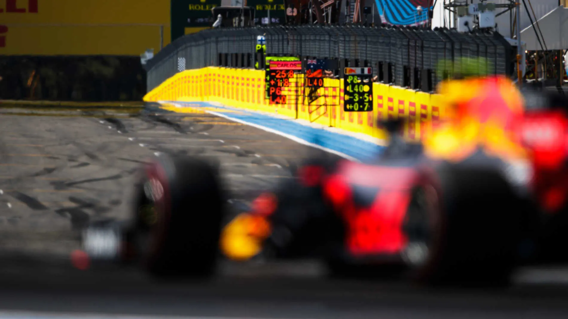 CIRCUIT PAUL RICARD, FRANCE - JUNE 23: Pierre Gasly, Red Bull Racing RB15, approaches his pit board