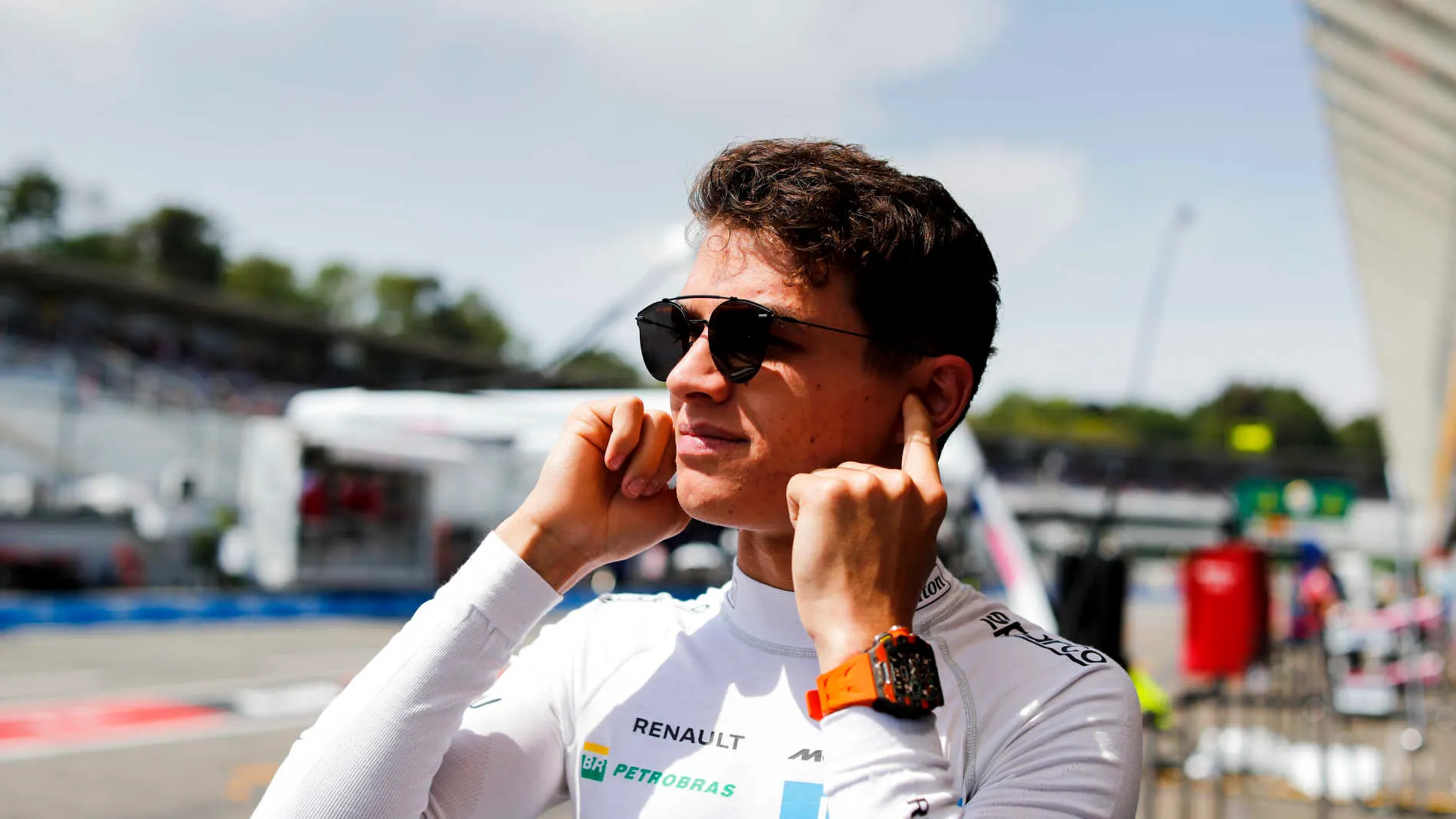 HOCKENHEIMRING, GERMANY - JULY 26: Lando Norris, McLaren during the German GP at Hockenheimring on