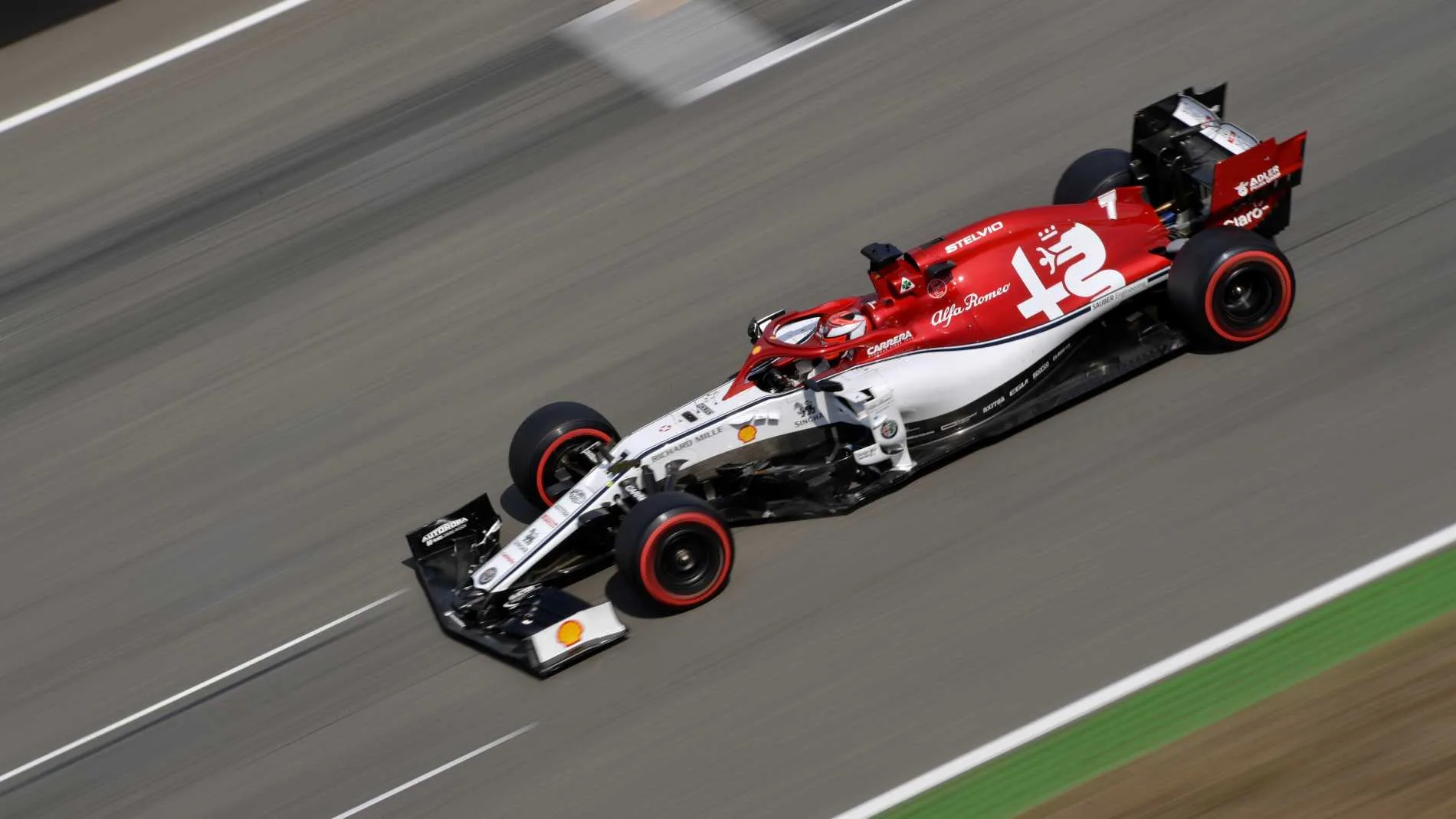 HOCKENHEIMRING, GERMANY - JULY 27: Kimi Raikkonen, Alfa Romeo Racing C38 during the German GP at