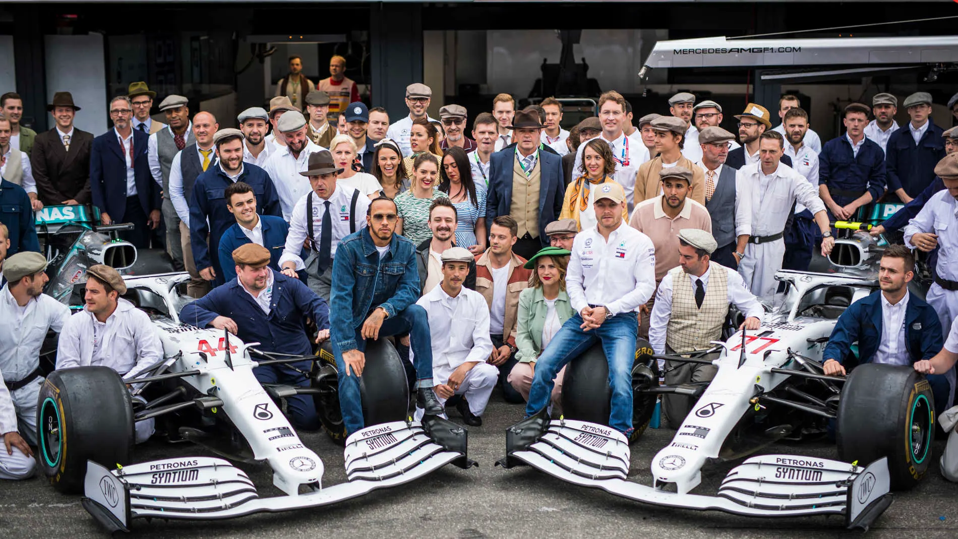 HOCKENHEIMRING, GERMANY - JULY 28: Lewis Hamilton, Mercedes AMG F1, Toto Wolff, Executive Director