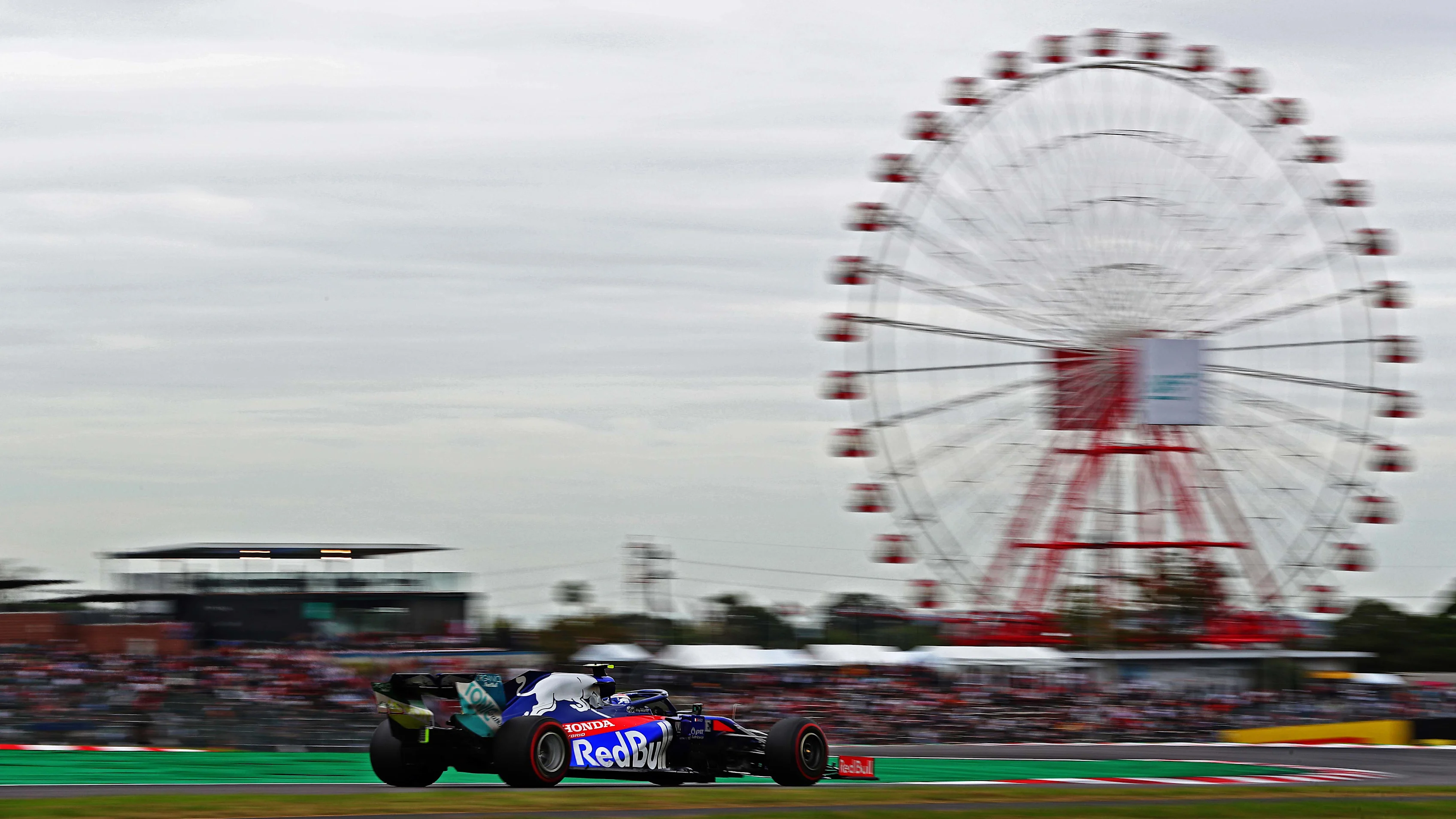 SUZUKA, JAPAN - OCTOBER 11: Pierre Gasly of France driving the (10) Scuderia Toro Rosso STR14 Honda