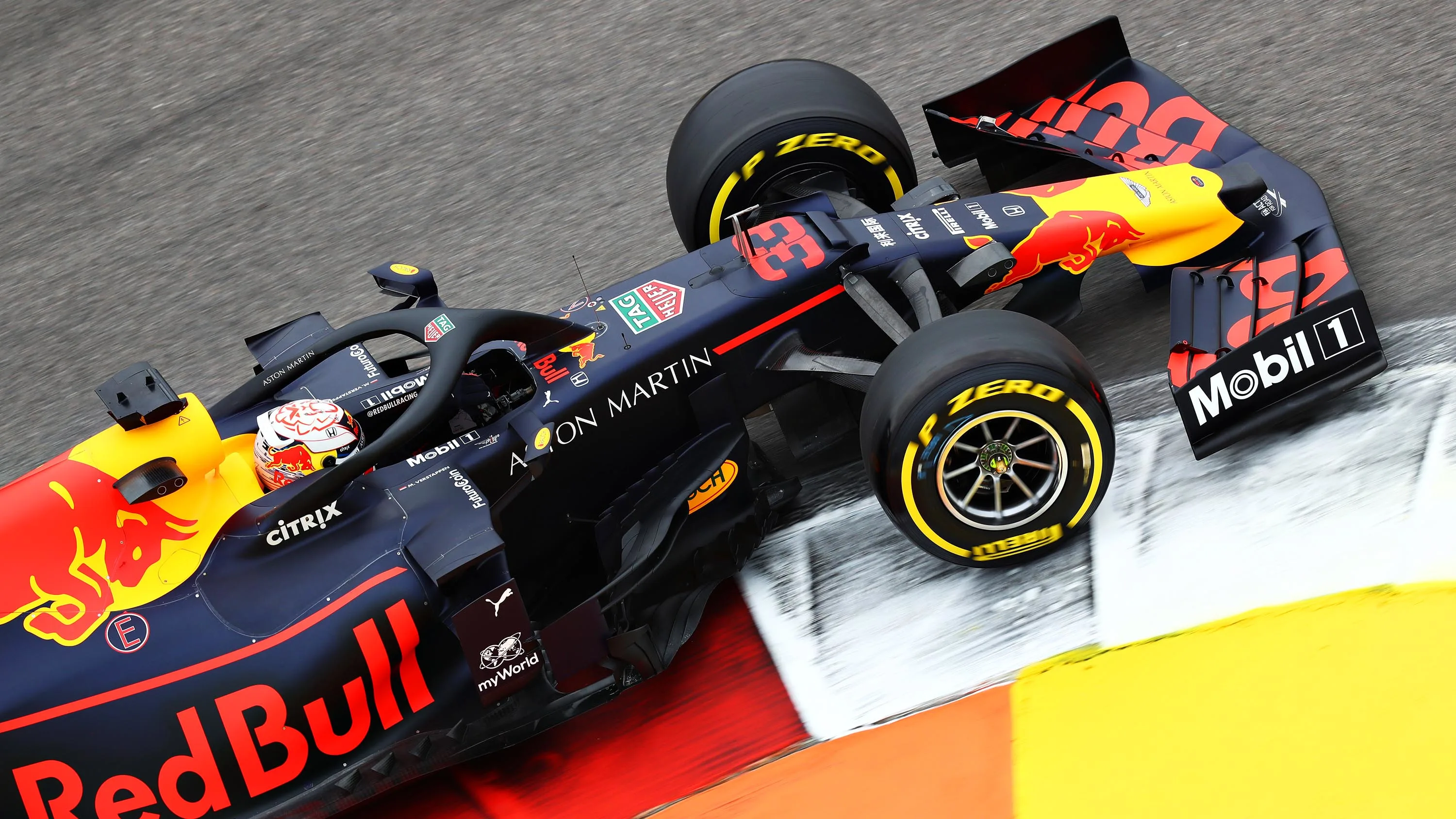 SOCHI, RUSSIA - SEPTEMBER 27: Max Verstappen of the Netherlands driving the (33) Aston Martin Red