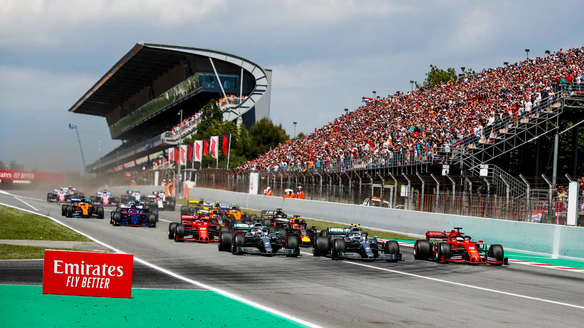 CIRCUIT DE BARCELONA-CATALUNYA, SPAIN - MAY 12: Lewis Hamilton, Mercedes AMG F1 W10, Valtteri