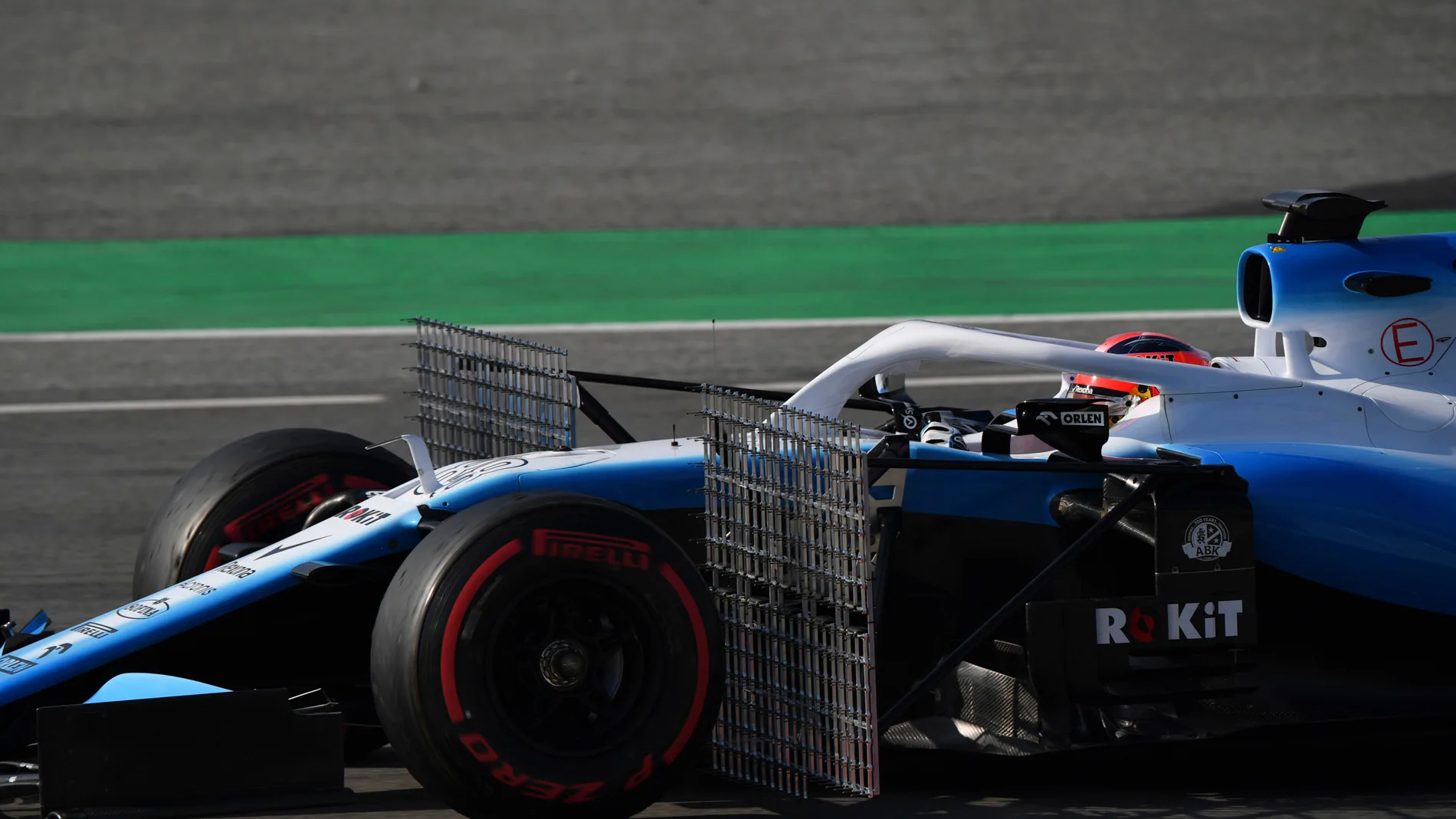 CIRCUIT DE BARCELONA-CATALUNYA, SPAIN - FEBRUARY 21: Robert Kubica, Williams FW42 with aero sensors