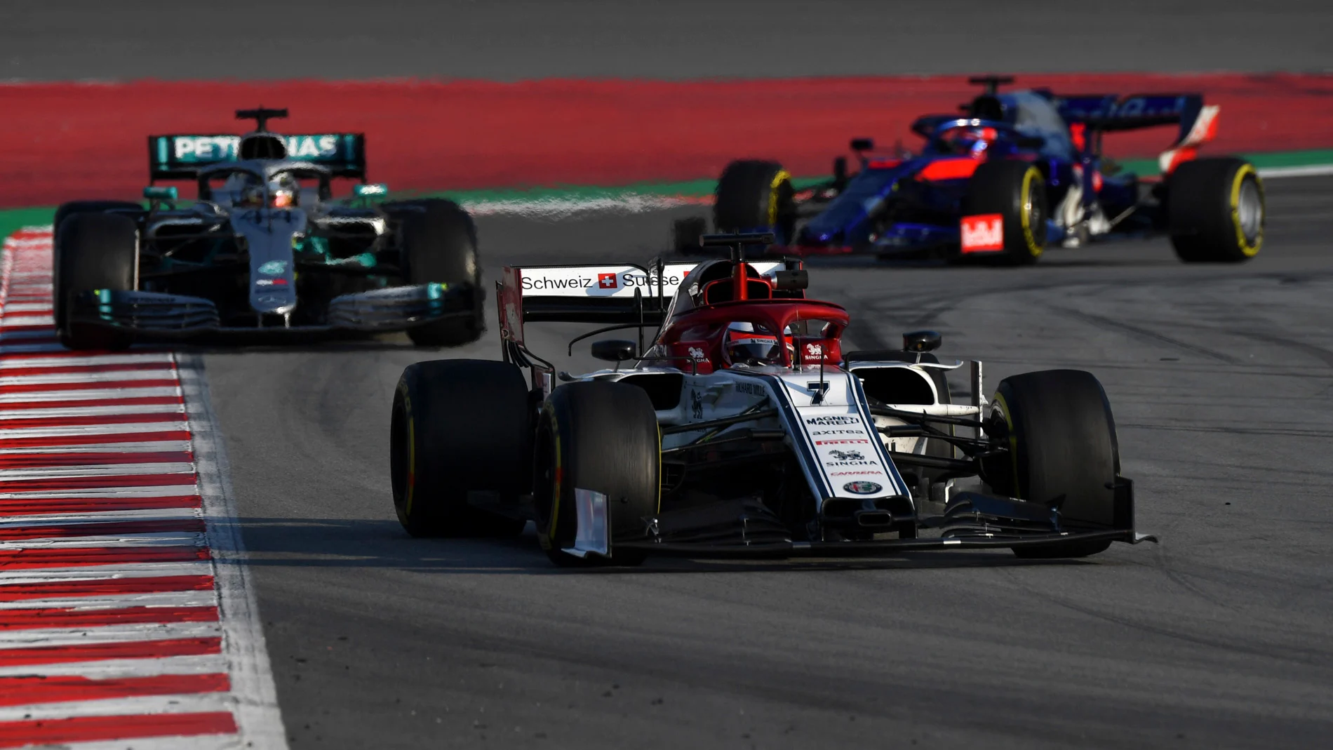 CIRCUIT DE BARCELONA-CATALUNYA, SPAIN - FEBRUARY 20: Kimi Raikkonen, Alfa Romeo Racing C38 during