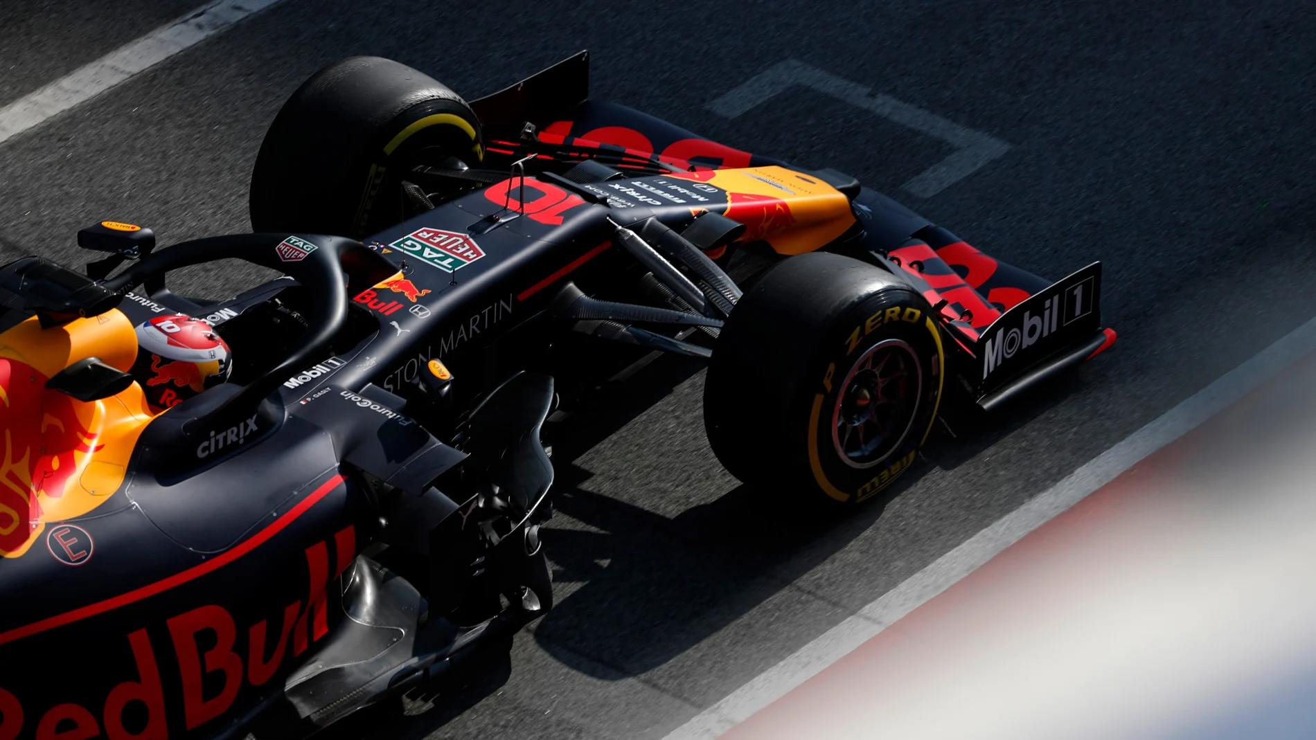 CIRCUIT DE BARCELONA-CATALUNYA, SPAIN - FEBRUARY 19: Pierre Gasly, Red Bull Racing RB15 during the
