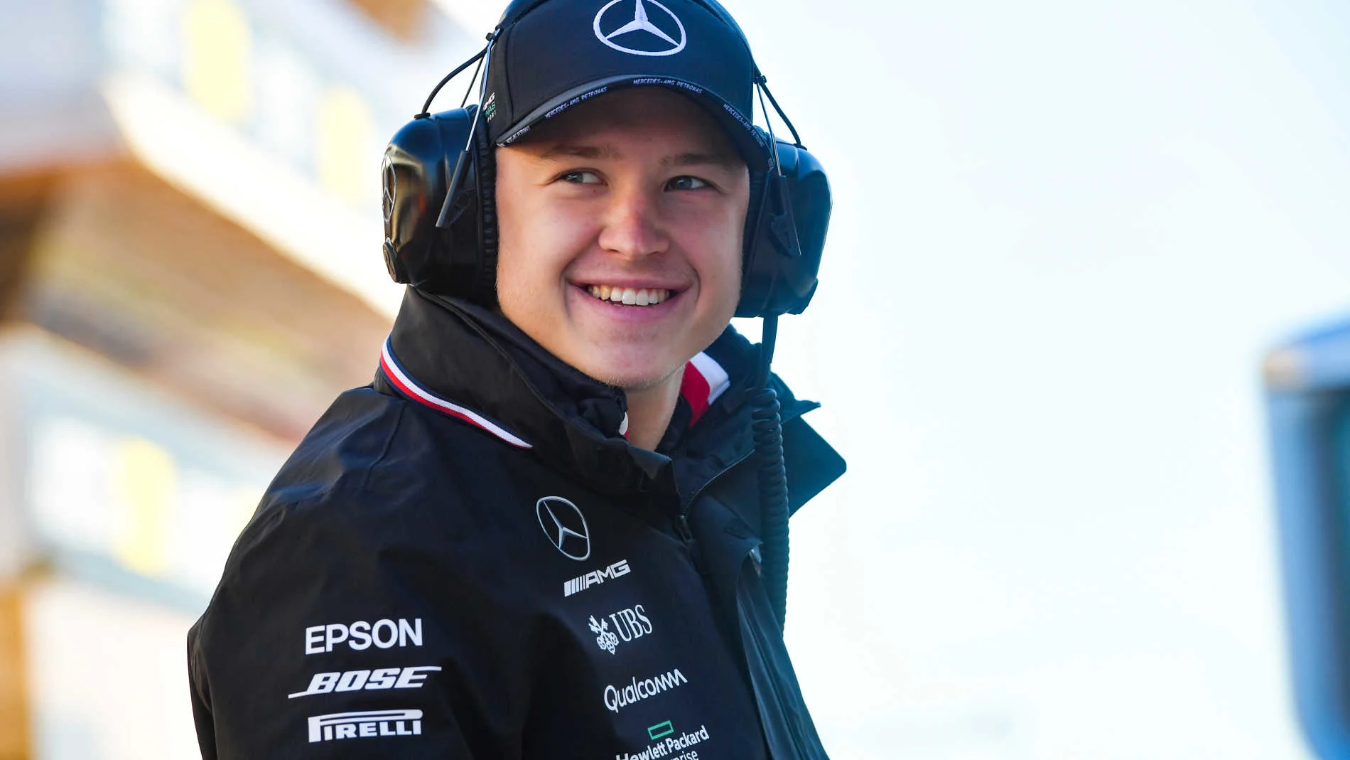 CIRCUIT DE BARCELONA-CATALUNYA, SPAIN - MAY 14: Nikita Mazepin, Mercedes AMG W10 during the