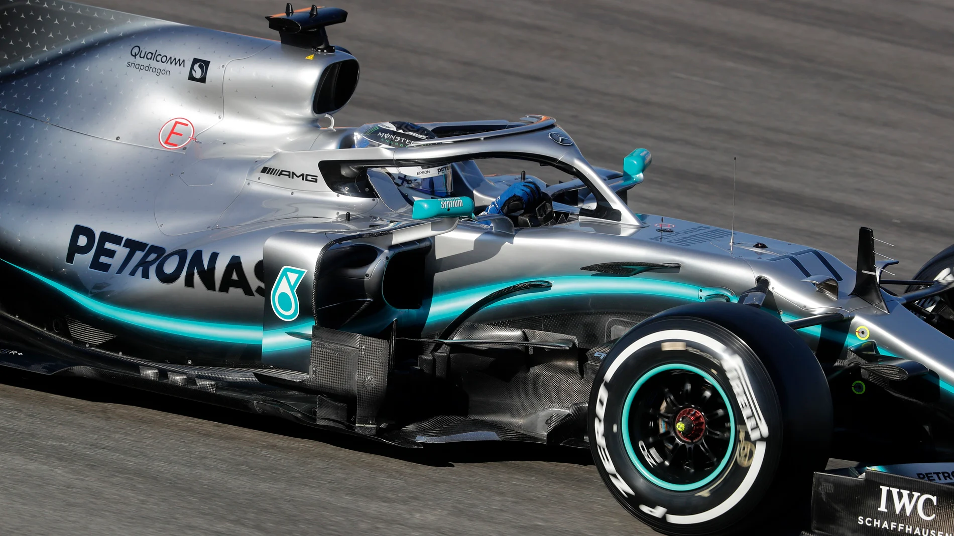 CIRCUIT DE BARCELONA-CATALUNYA, SPAIN - FEBRUARY 27: Valtteri Bottas, Mercedes-AMG F1 W10 EQ Power+