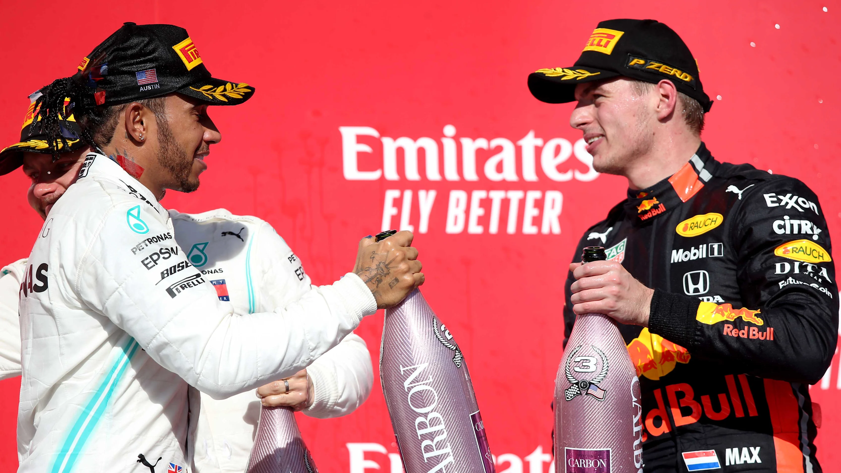 AUSTIN, TEXAS - NOVEMBER 03: 2019 Formula One World Drivers Champion Lewis Hamilton of Great