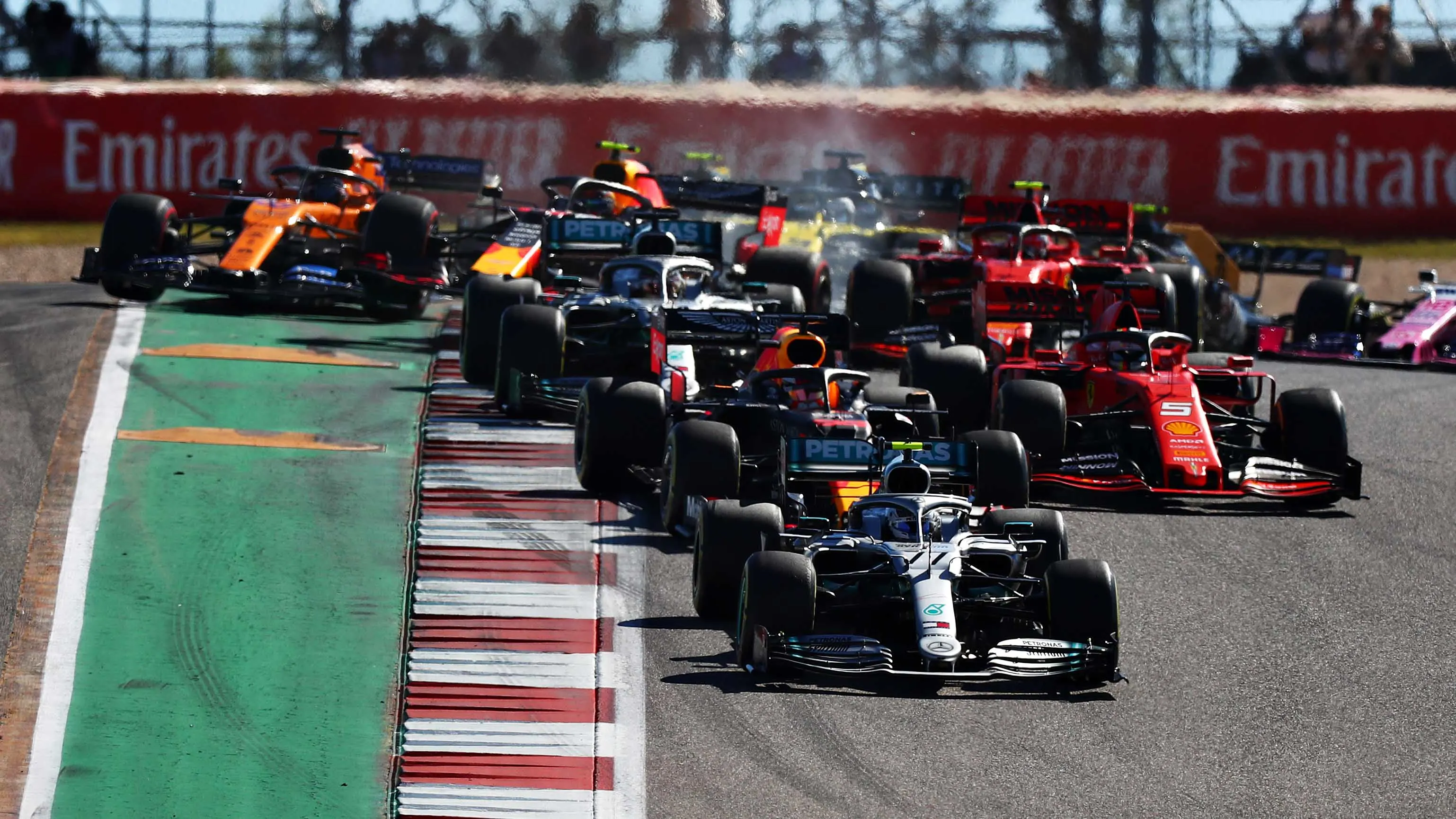 AUSTIN, TEXAS - NOVEMBER 03: Valtteri Bottas driving the (77) Mercedes AMG Petronas F1 Team